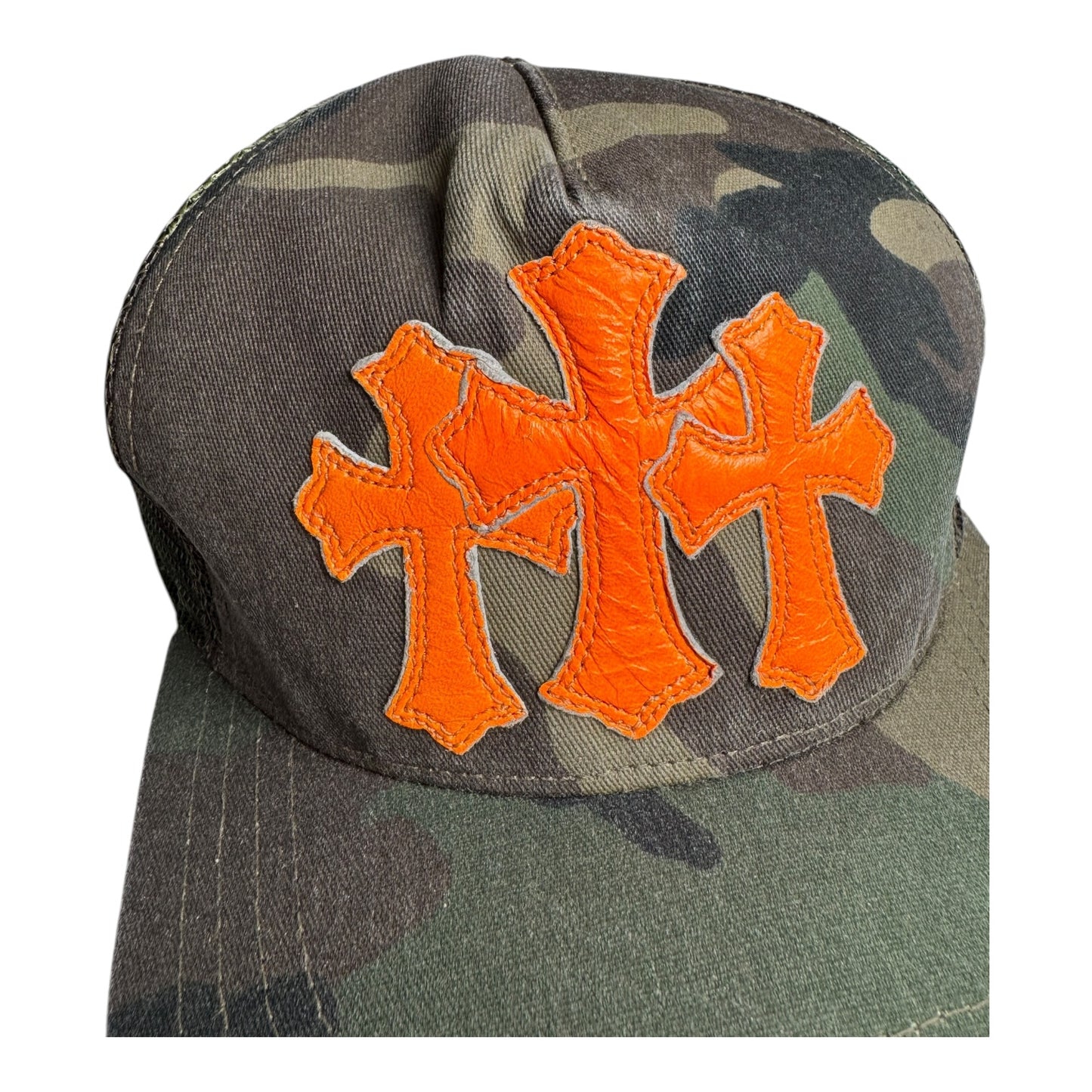 Chrome Hearts Triple Leather Cross Hat