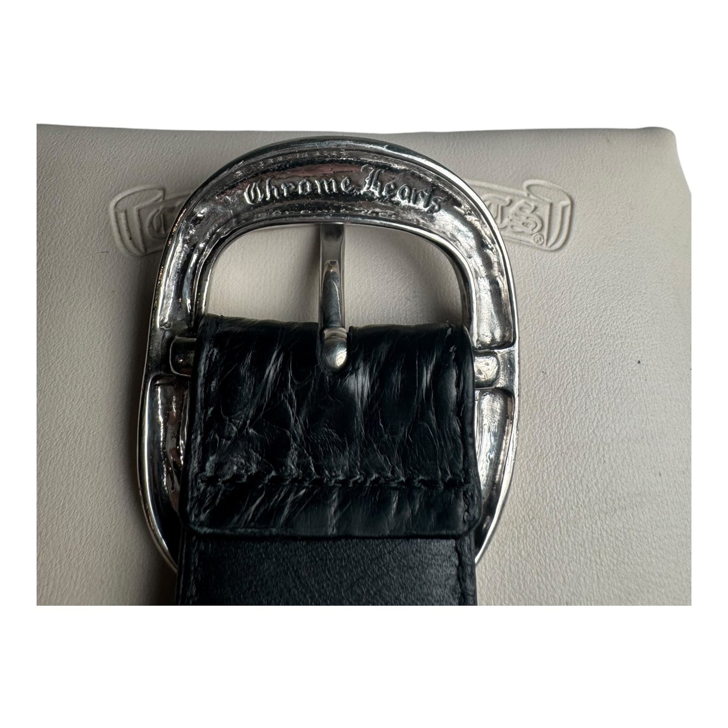 Chrome Hearts Silver Tip Alligator Gunslinger Belt