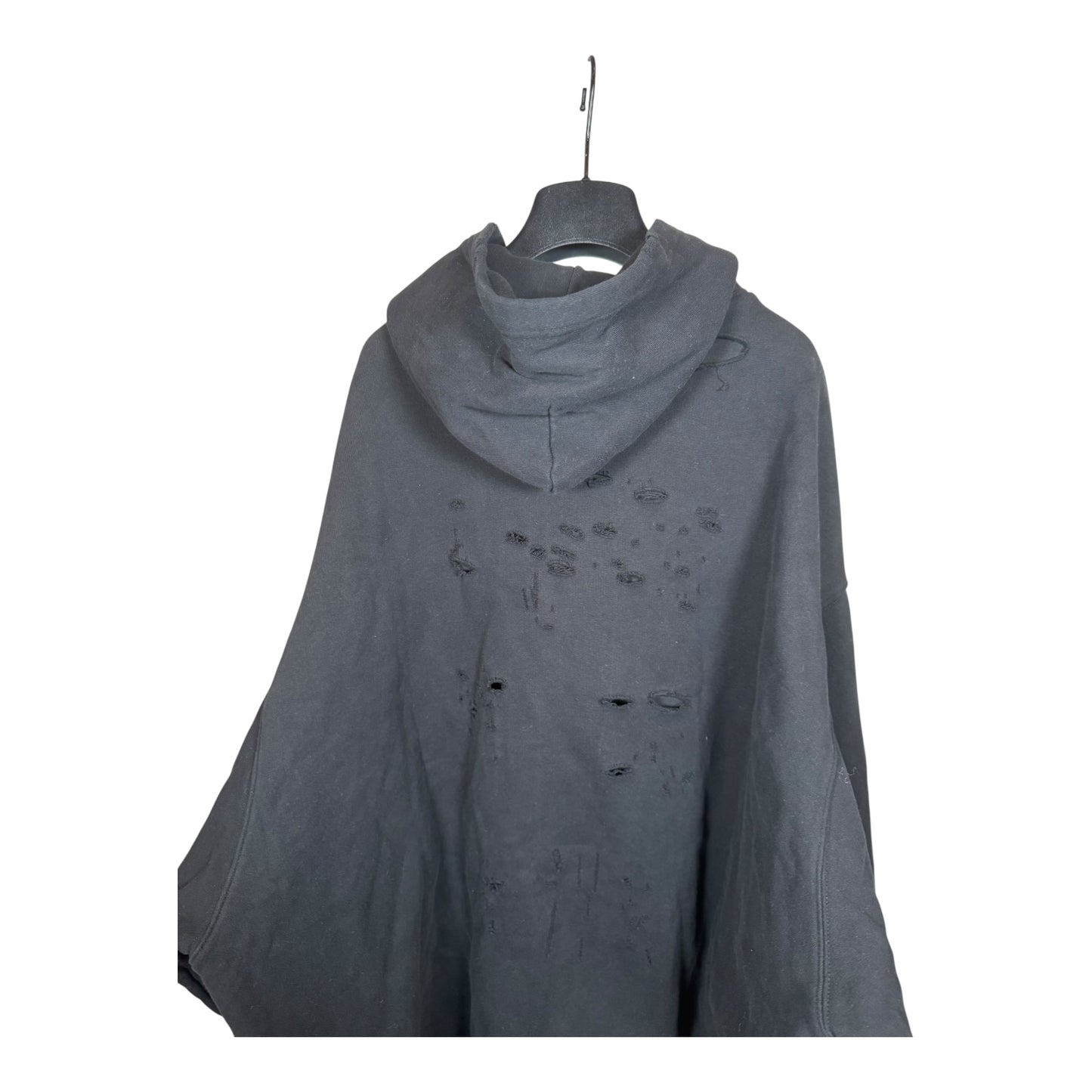 Balenciaga Double Layered Distressed Hoodie
