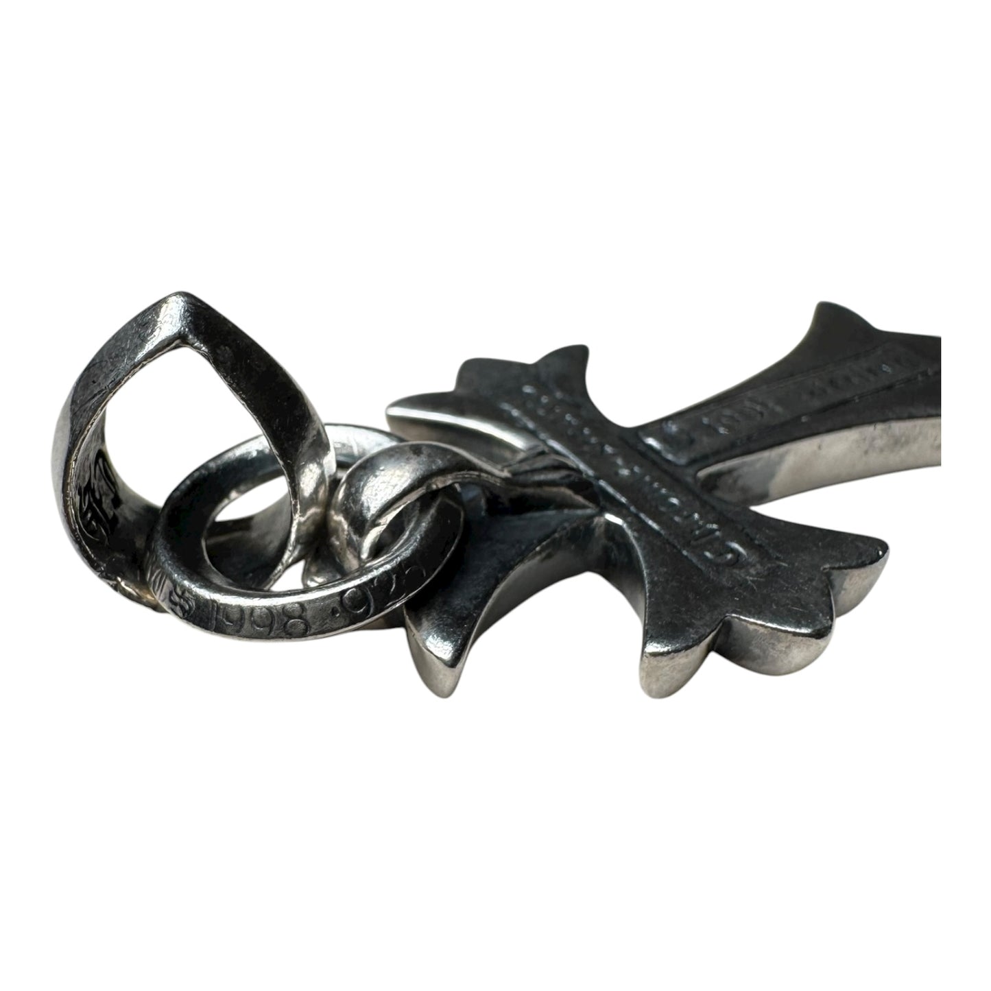 Chrome Hearts Pave CH Cross Pendant