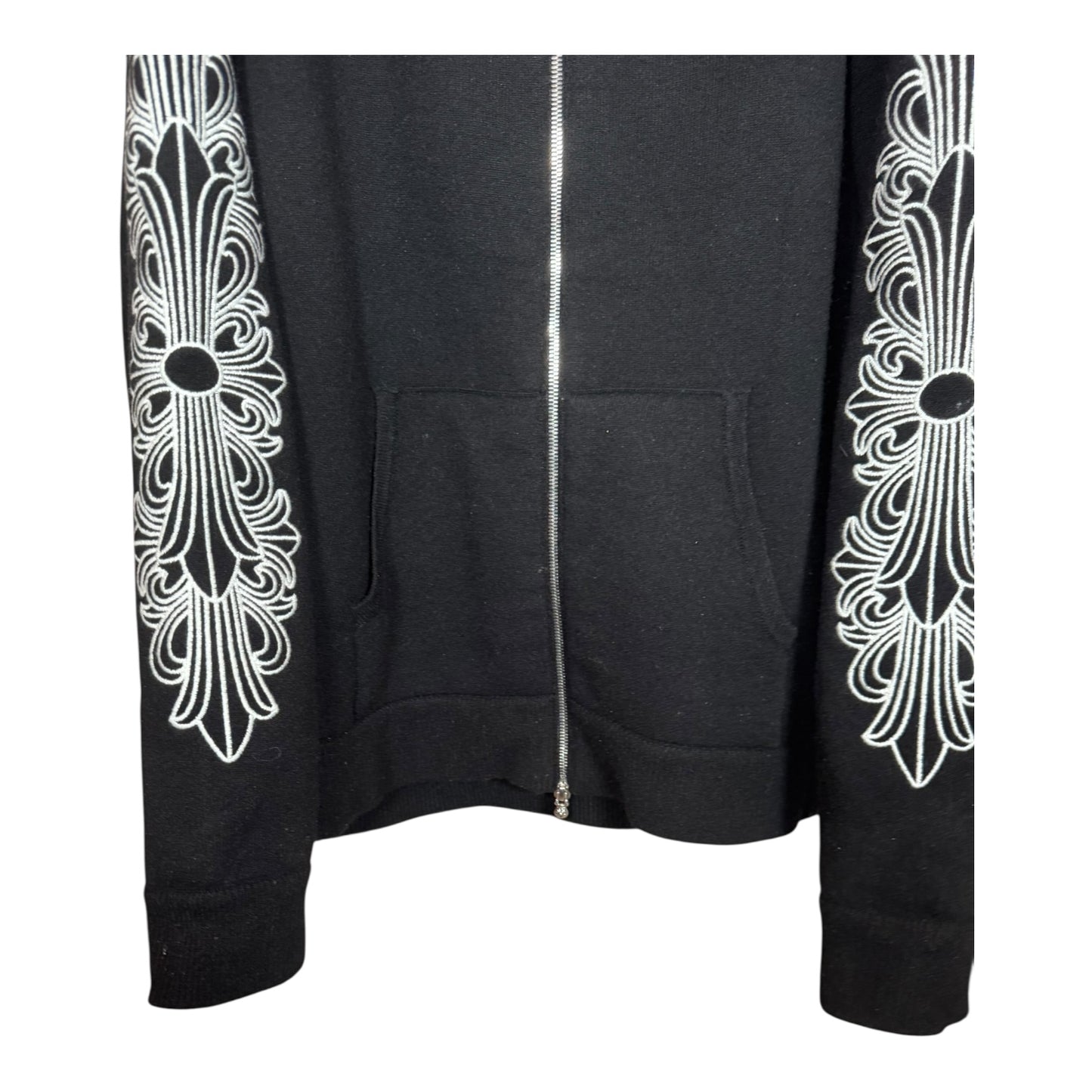 Chrome Hearts Life Sentence Cashmere Zip-Up Hoodie
