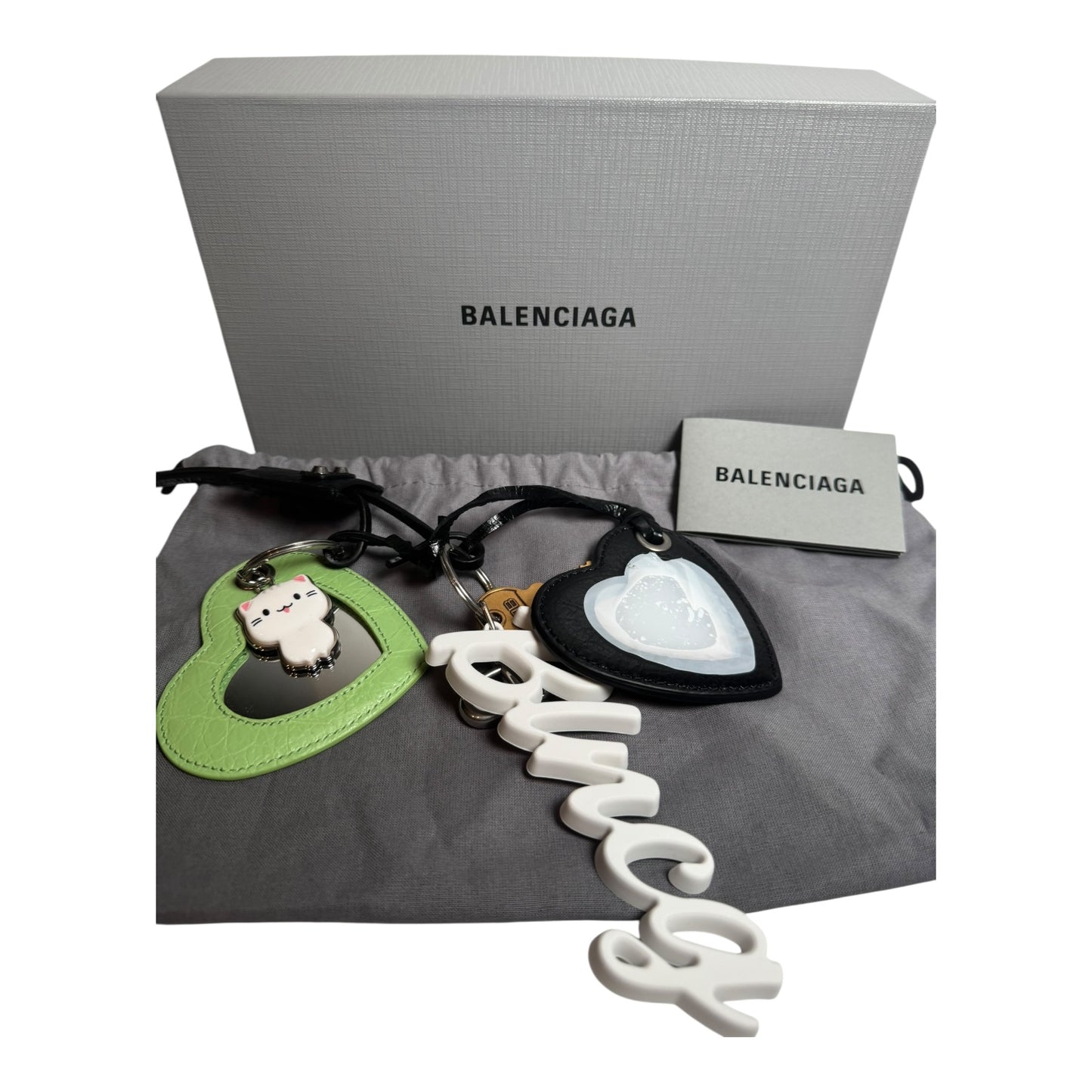 Balenciaga Heart Mirror Keychain