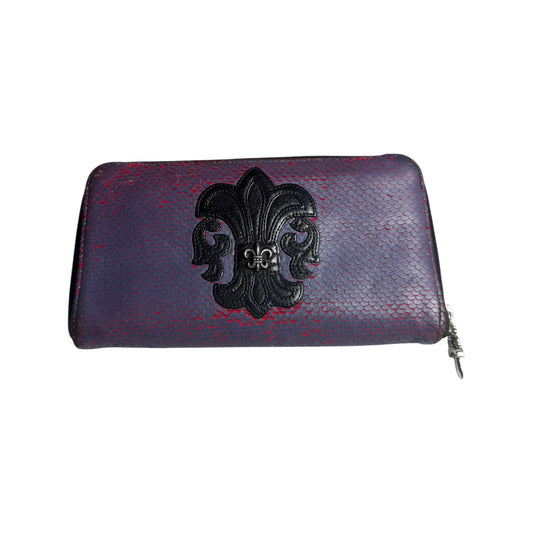 Chrome Hearts Rec F Fleur Zip Wallet