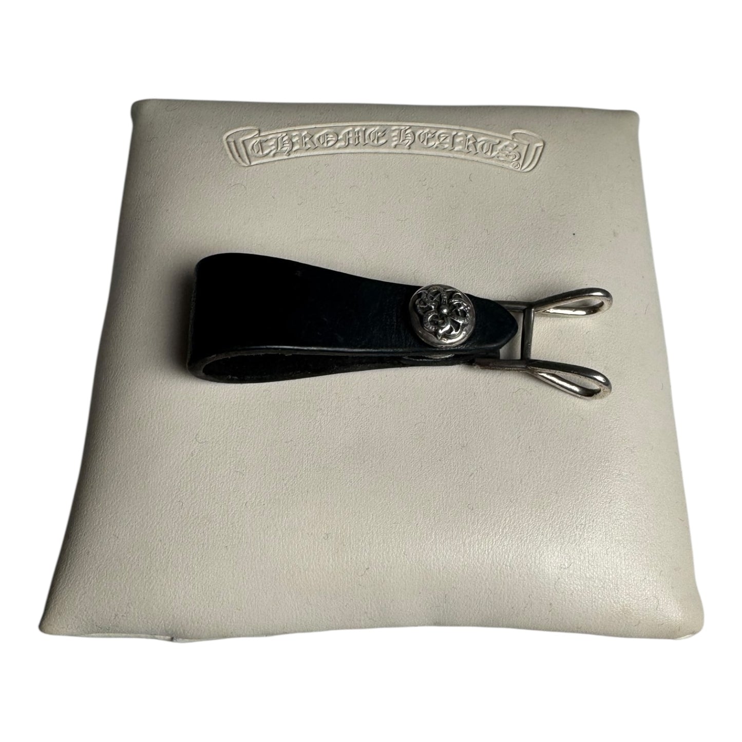 Chrome Hearts Floralball Leather Belt Loop