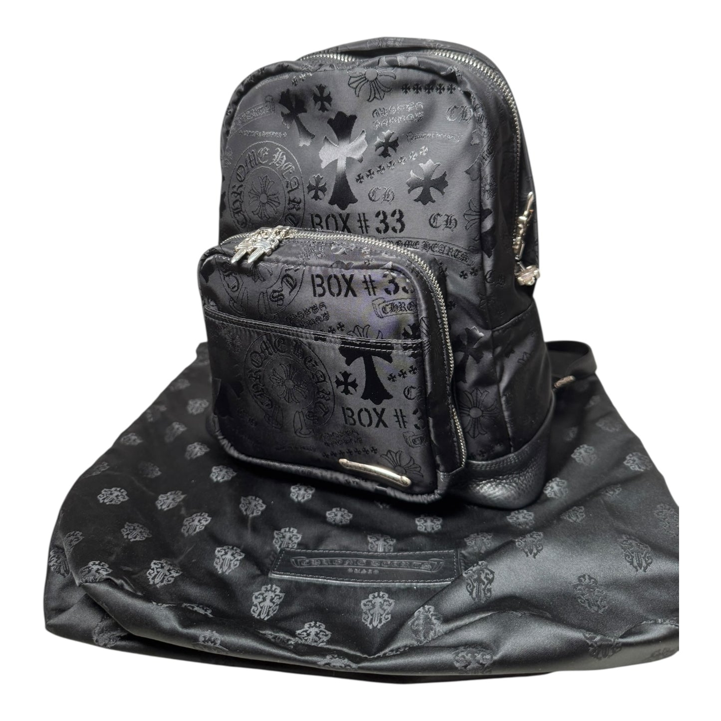 Chrome Hearts 7th Grade Stencil Nylon Backpack