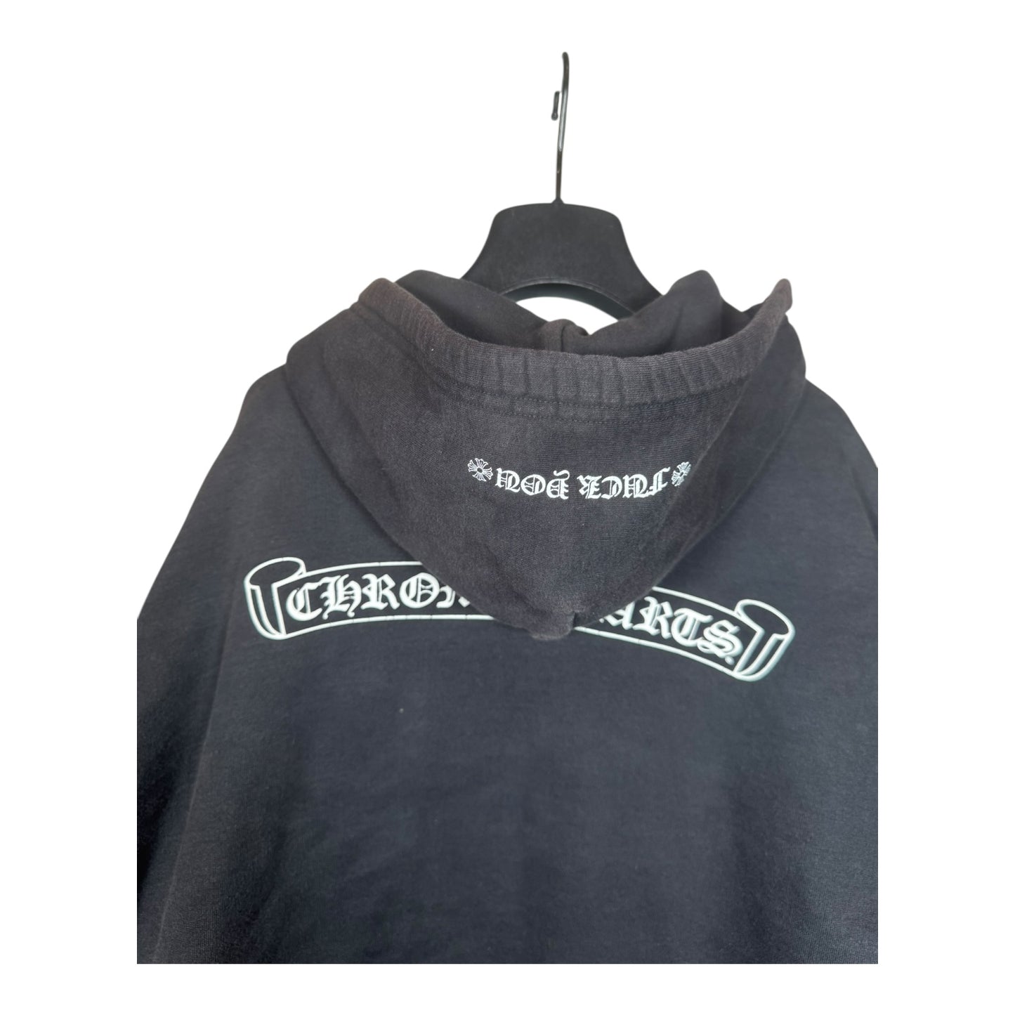 Chrome Hearts Scroll Logo Thermal Zip-Up Hoodie