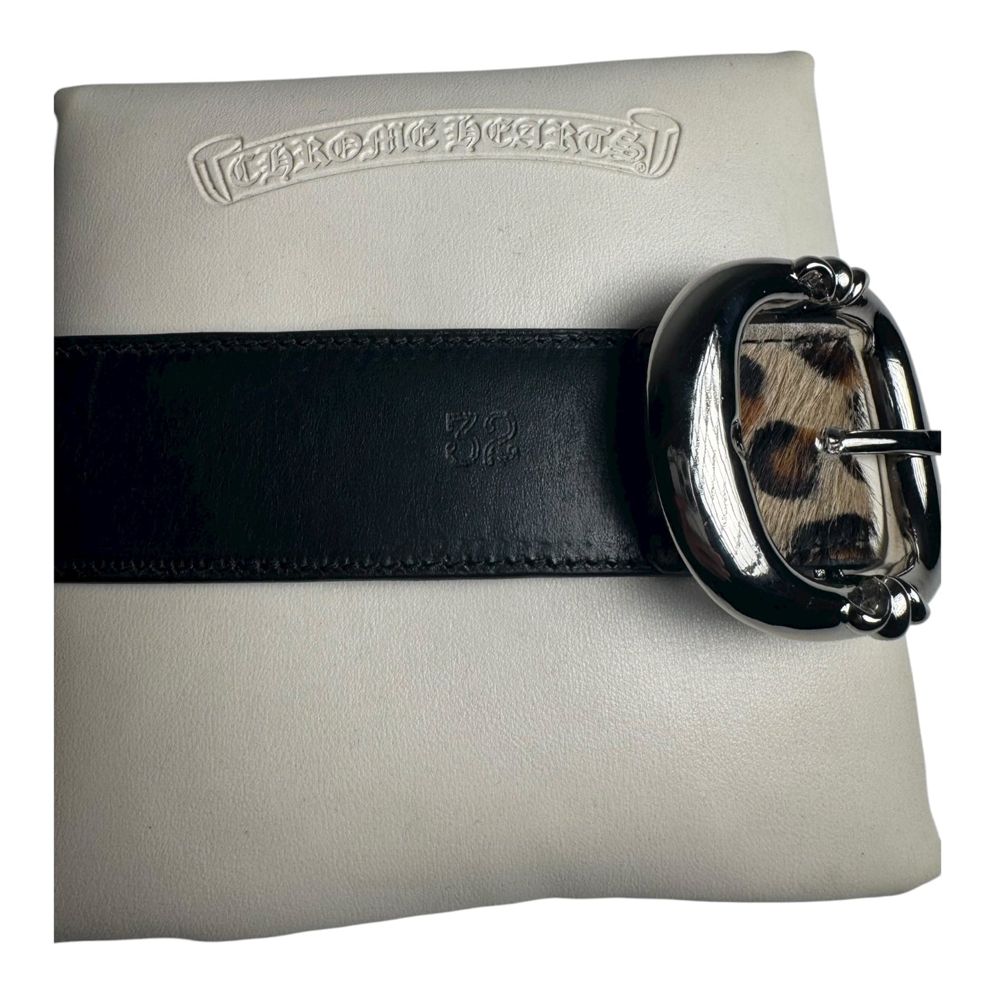 Chrome Hearts Cheetah Pony Hair Gunslinger Belt