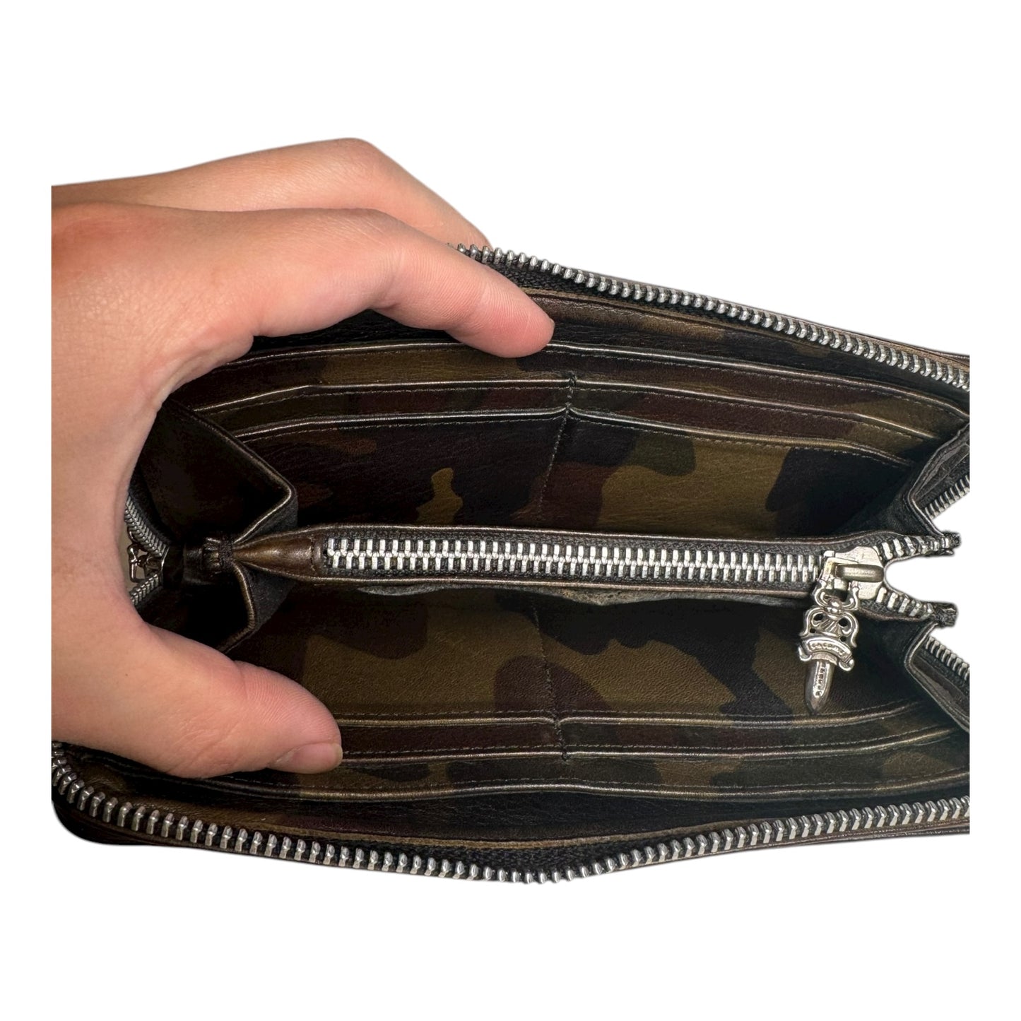 Chrome Hearts Cemetery Cross Patch Wallet