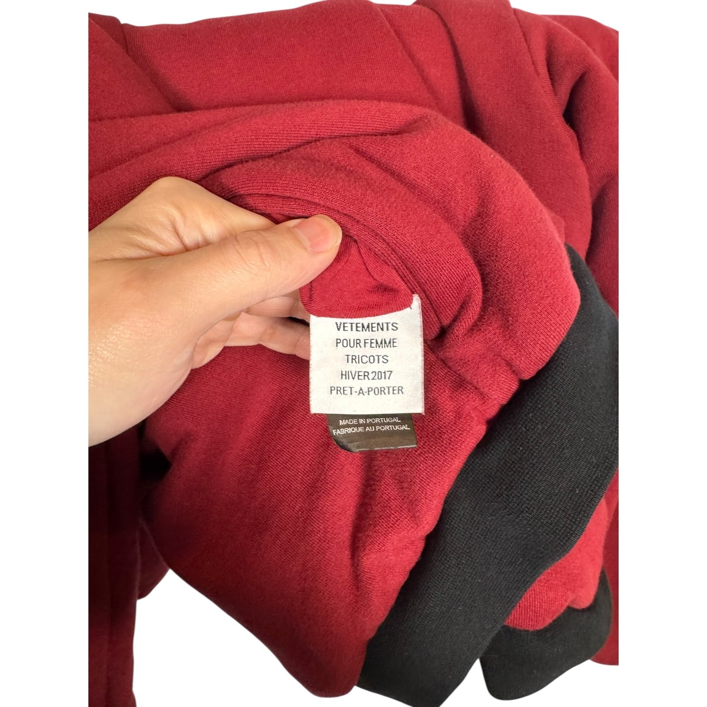 Vetements TFD Heavy Zip-Up Hoodie