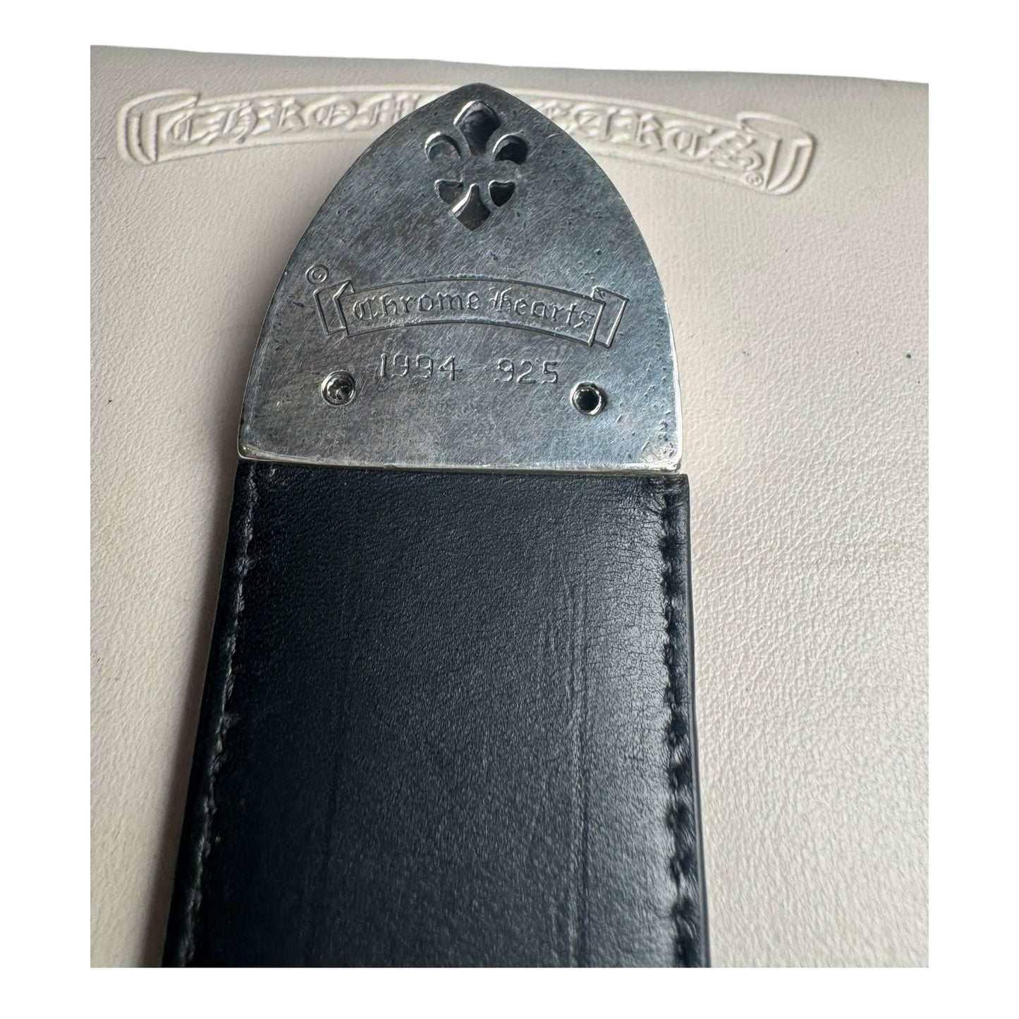 Chrome Hearts Silver Tip Alligator Gunslinger Belt