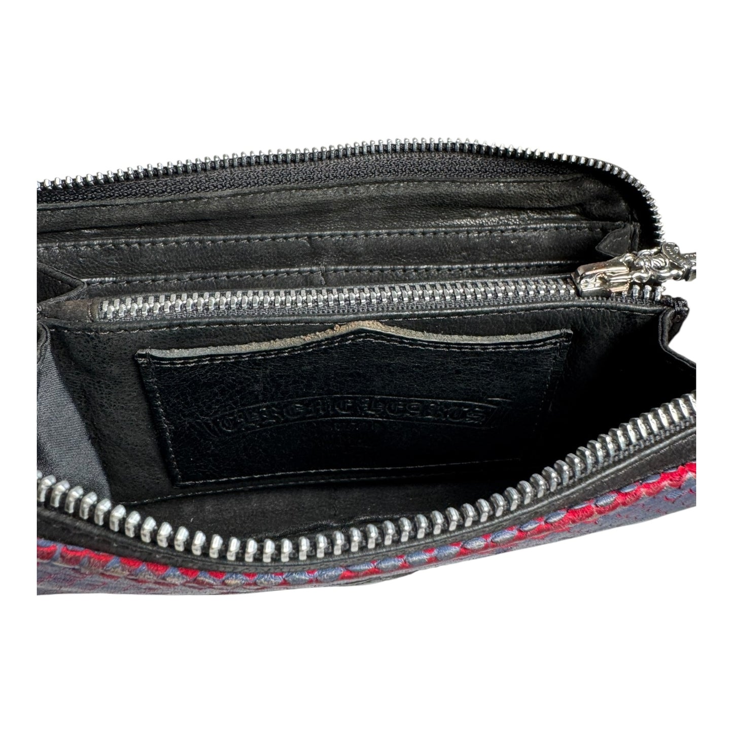 Chrome Hearts Rec F Fleur Zip Wallet