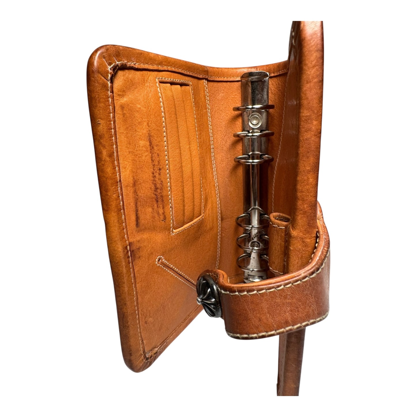 Chrome Hearts Leather Agenda Planner Holder