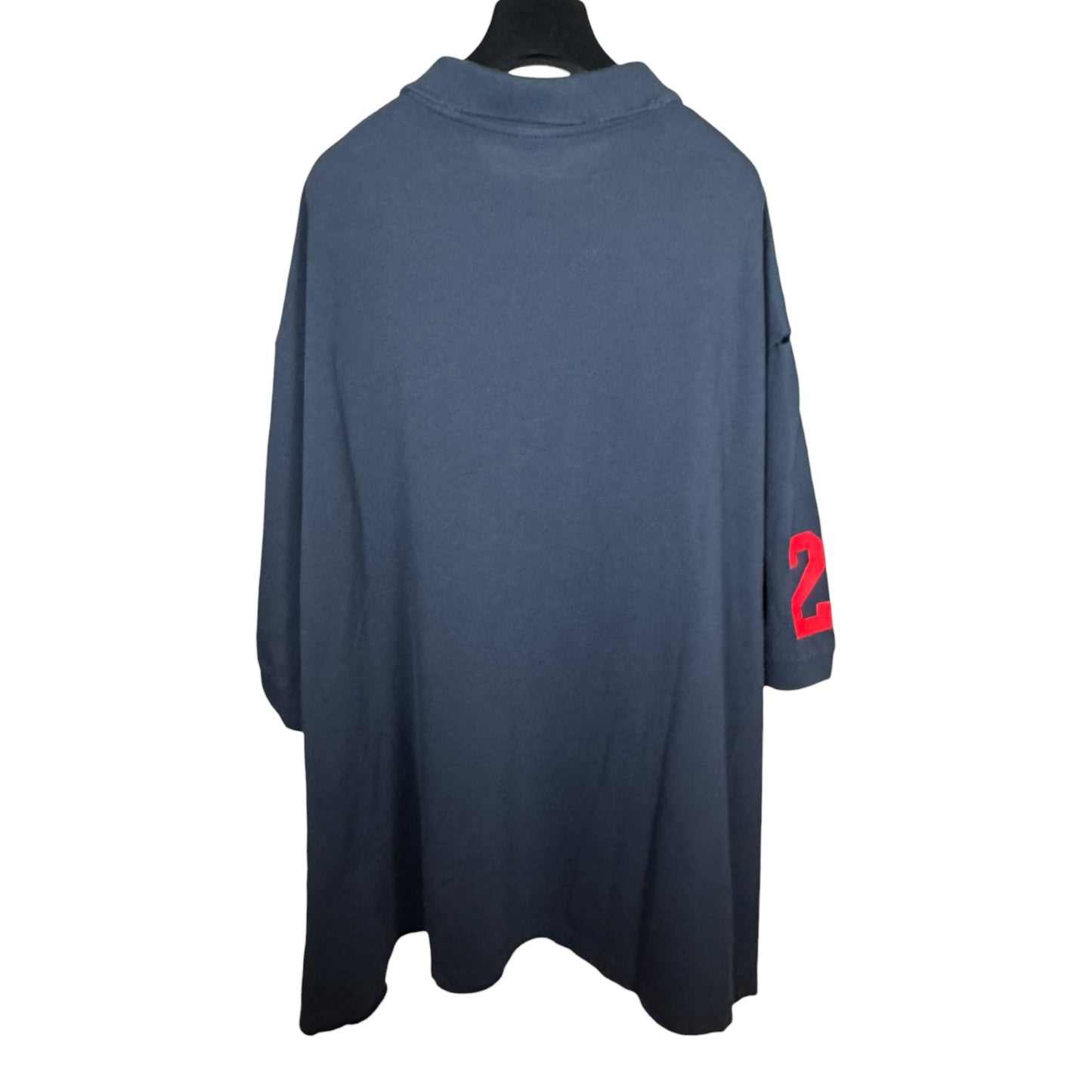 Balenciaga Navy Distressed Polo