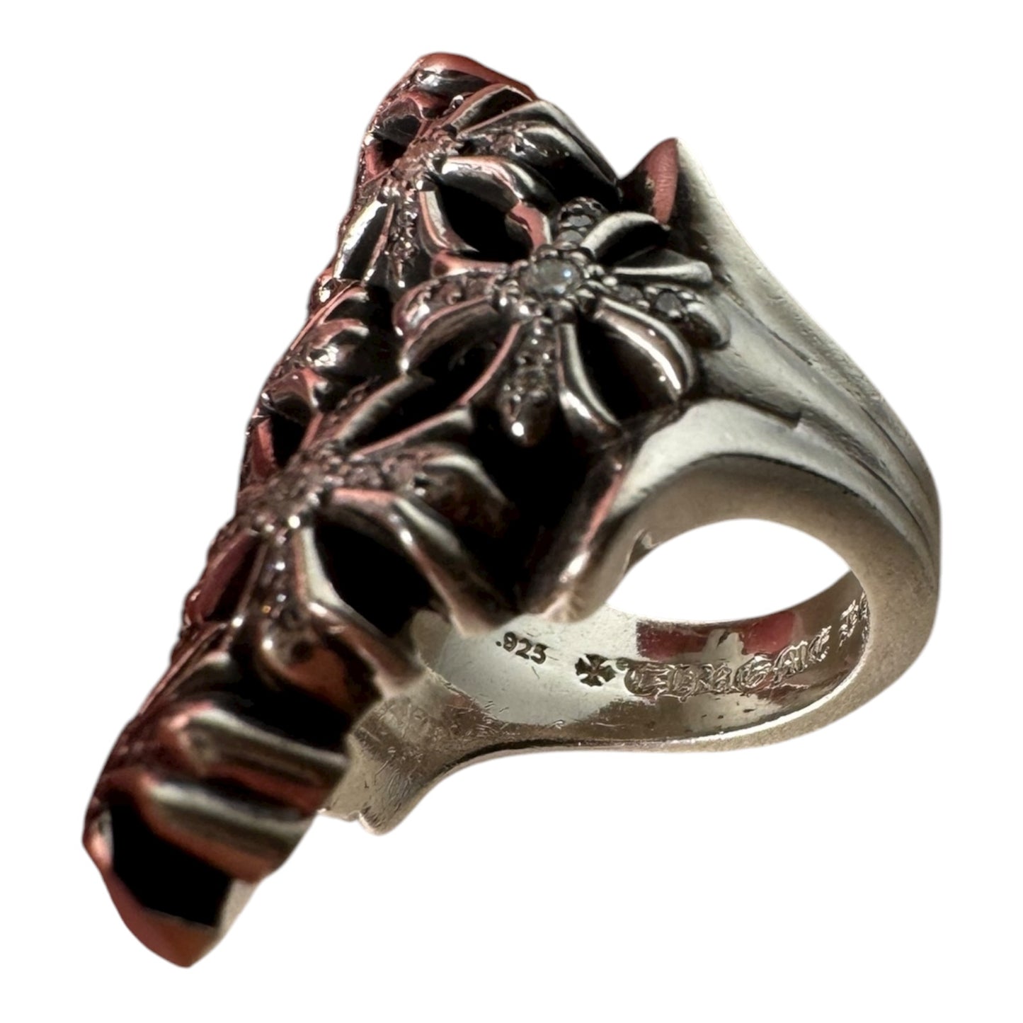 Chrome Hearts Pave Chain Maille Ring