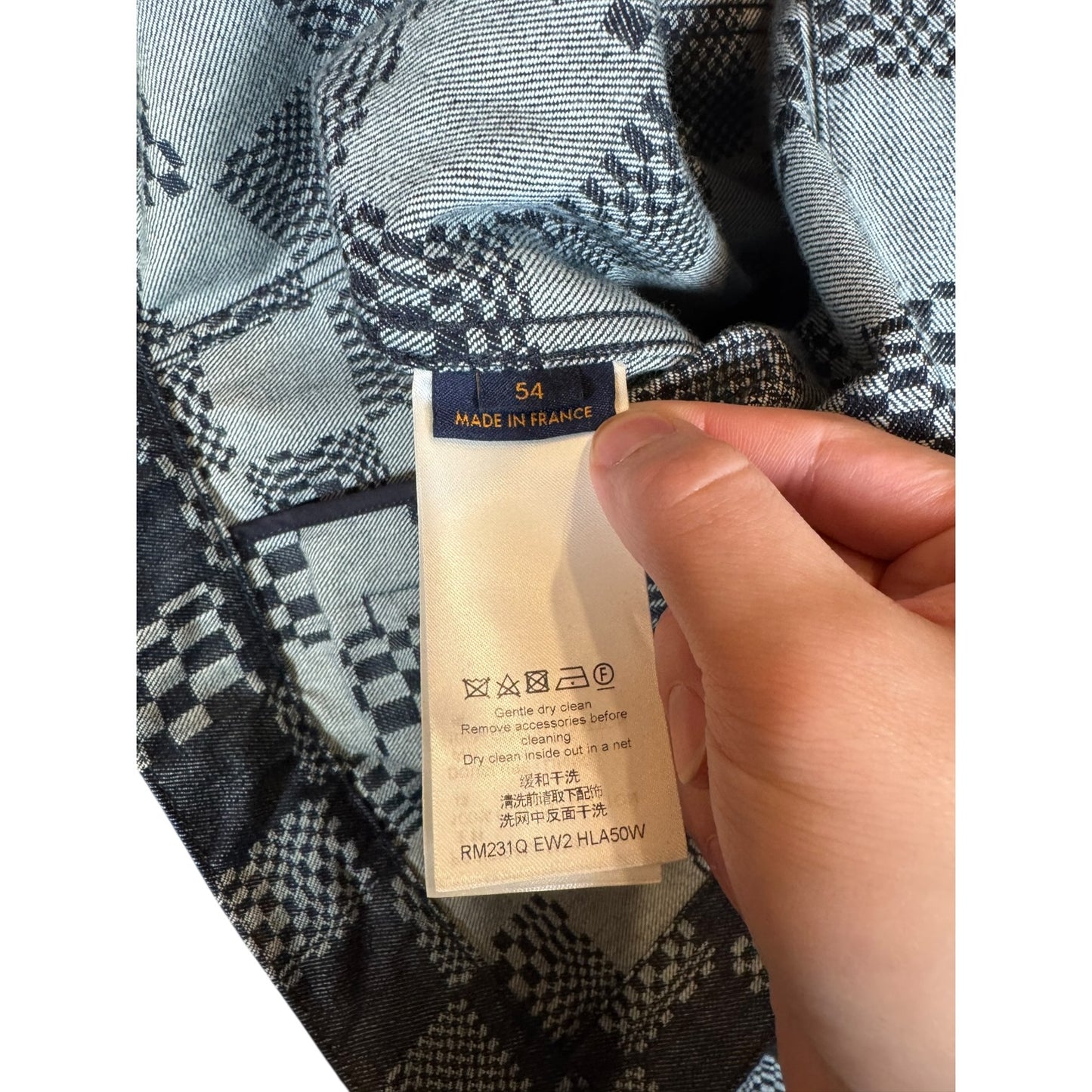 Louis Vuitton Distorted Damier Demin Jacket
