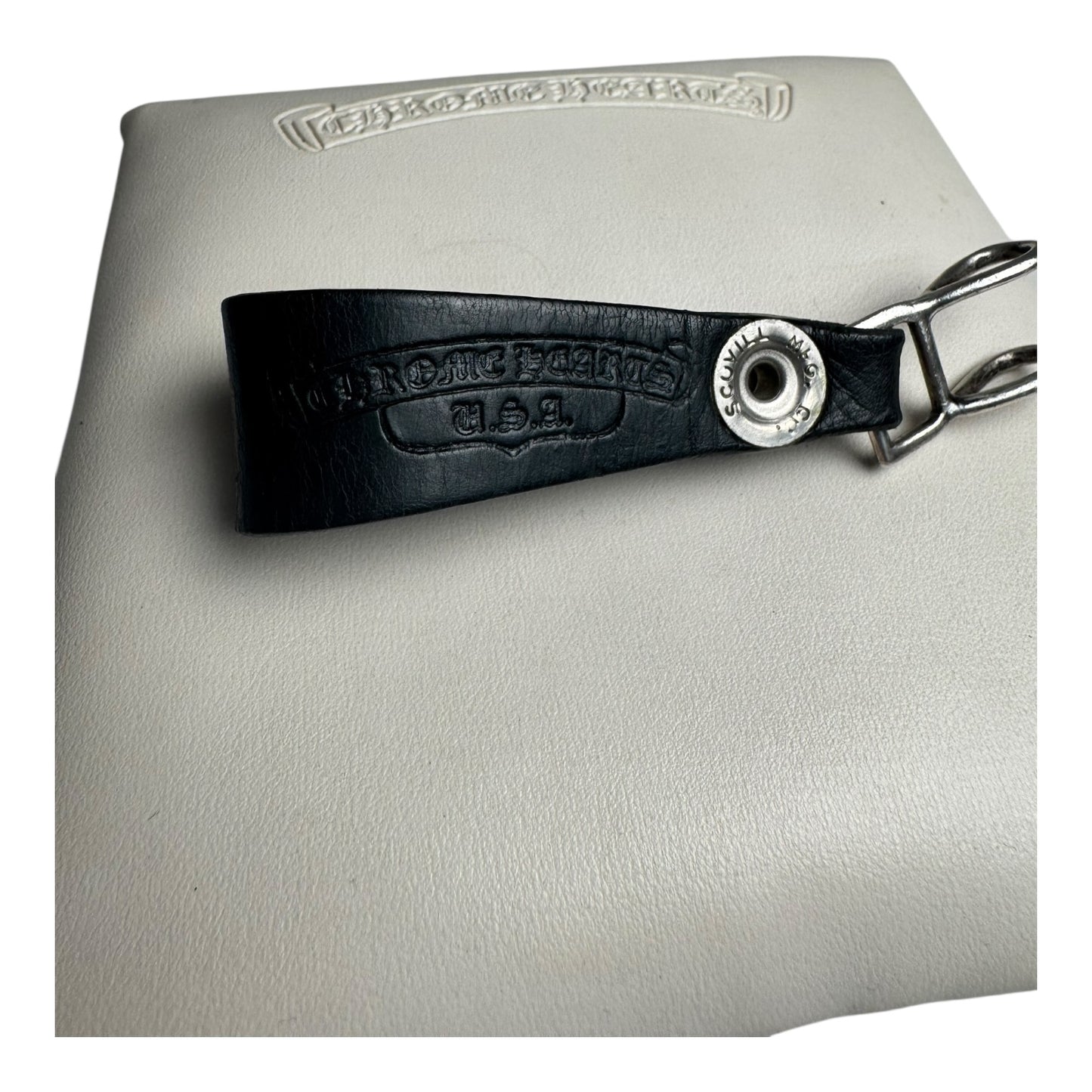 Chrome Hearts Crossball Leather Belt Loop