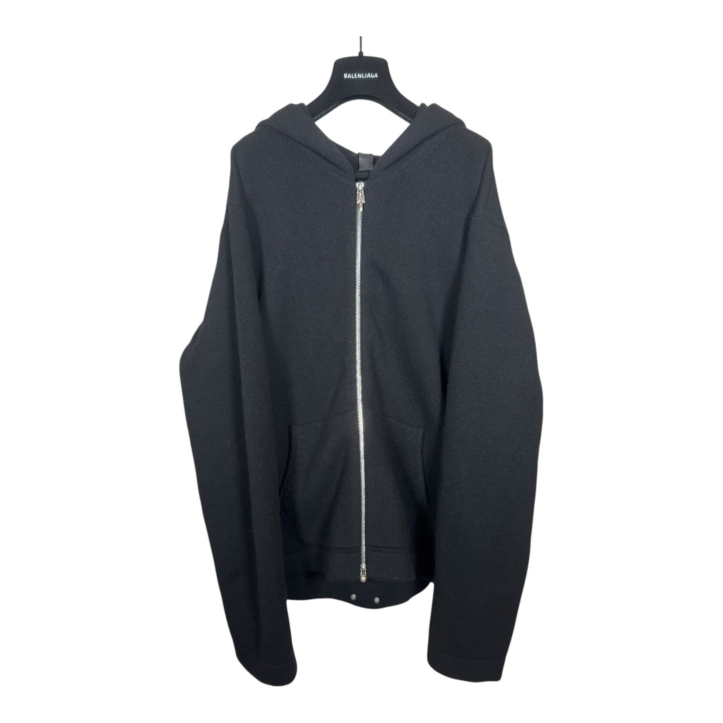 Chrome Hearts Cashmere Triple Cross Zip-Up Hoodie