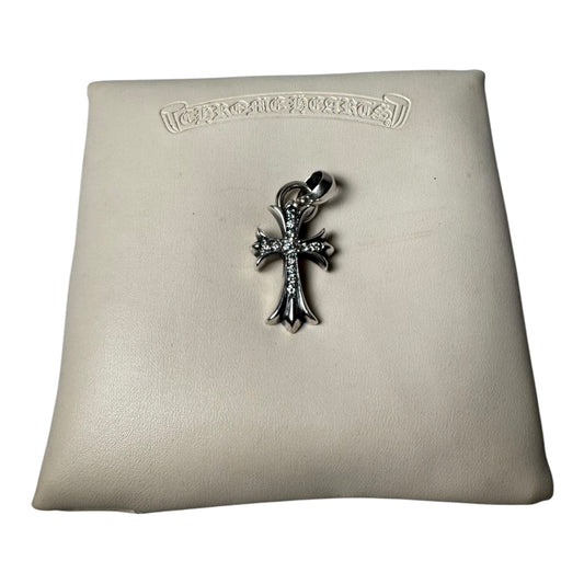 Chrome Hearts Pave CH Cross Pendant
