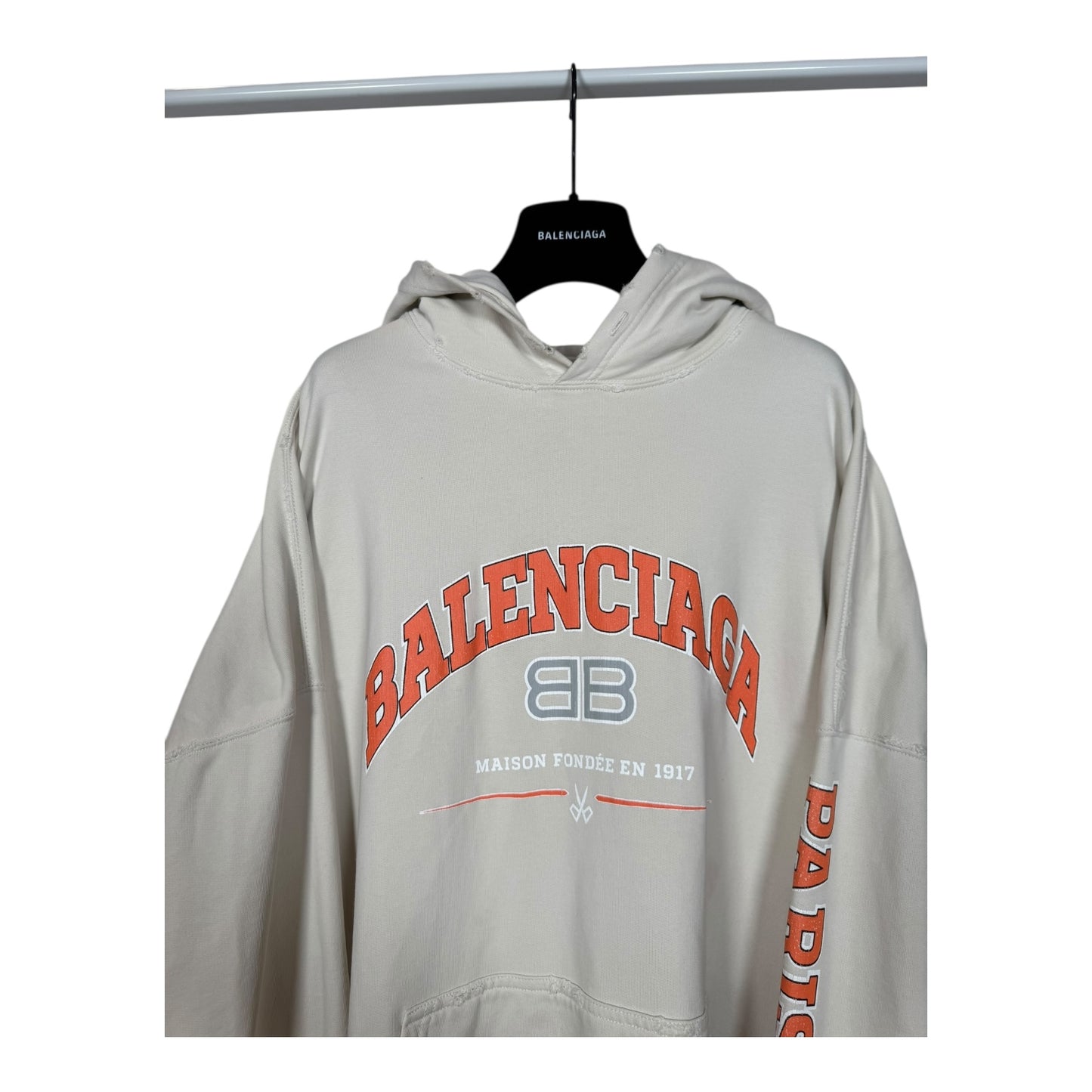 Balenciaga Distressed BB Maison Hoodie