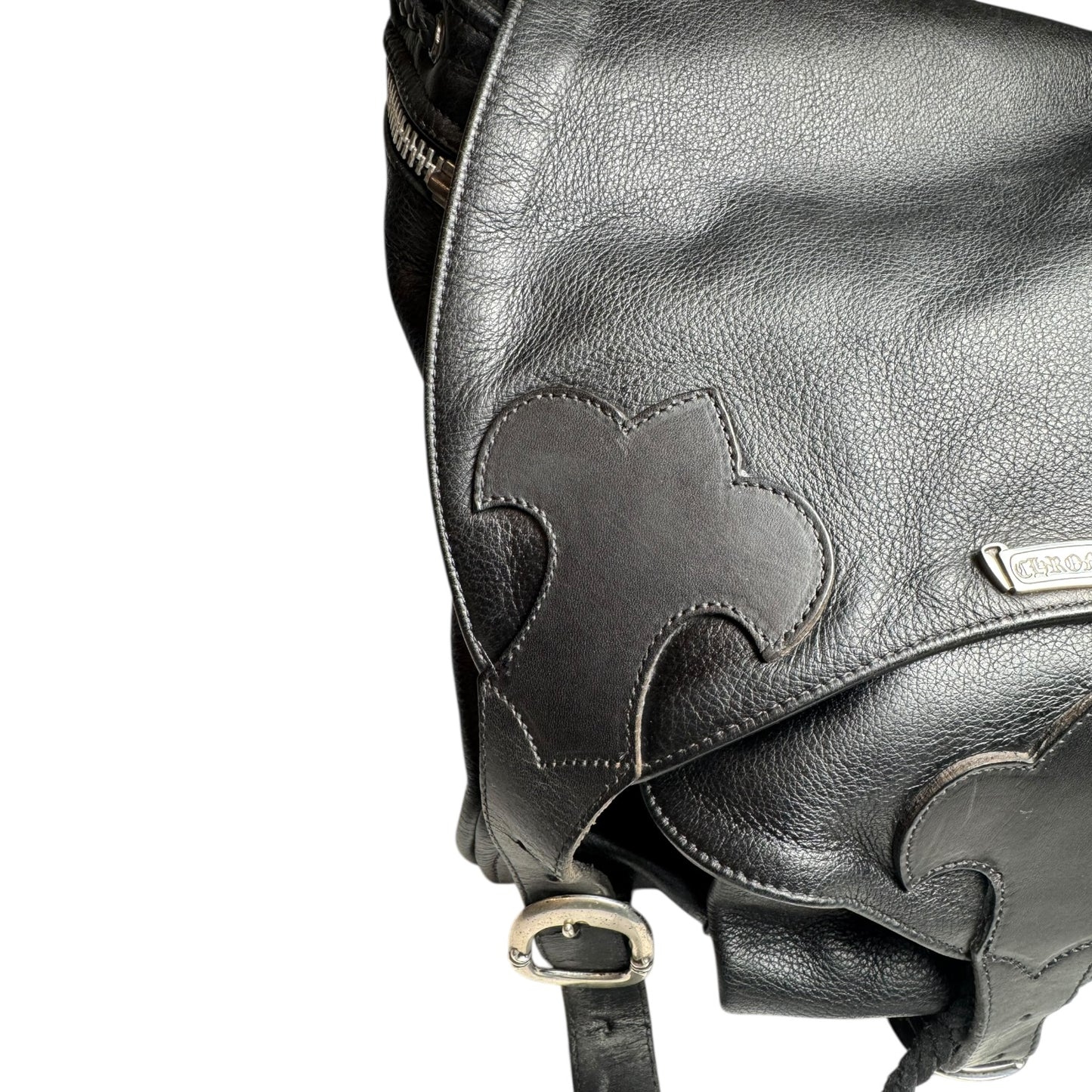 Chrome Hearts Fleur Gunslinger Leather Backpack