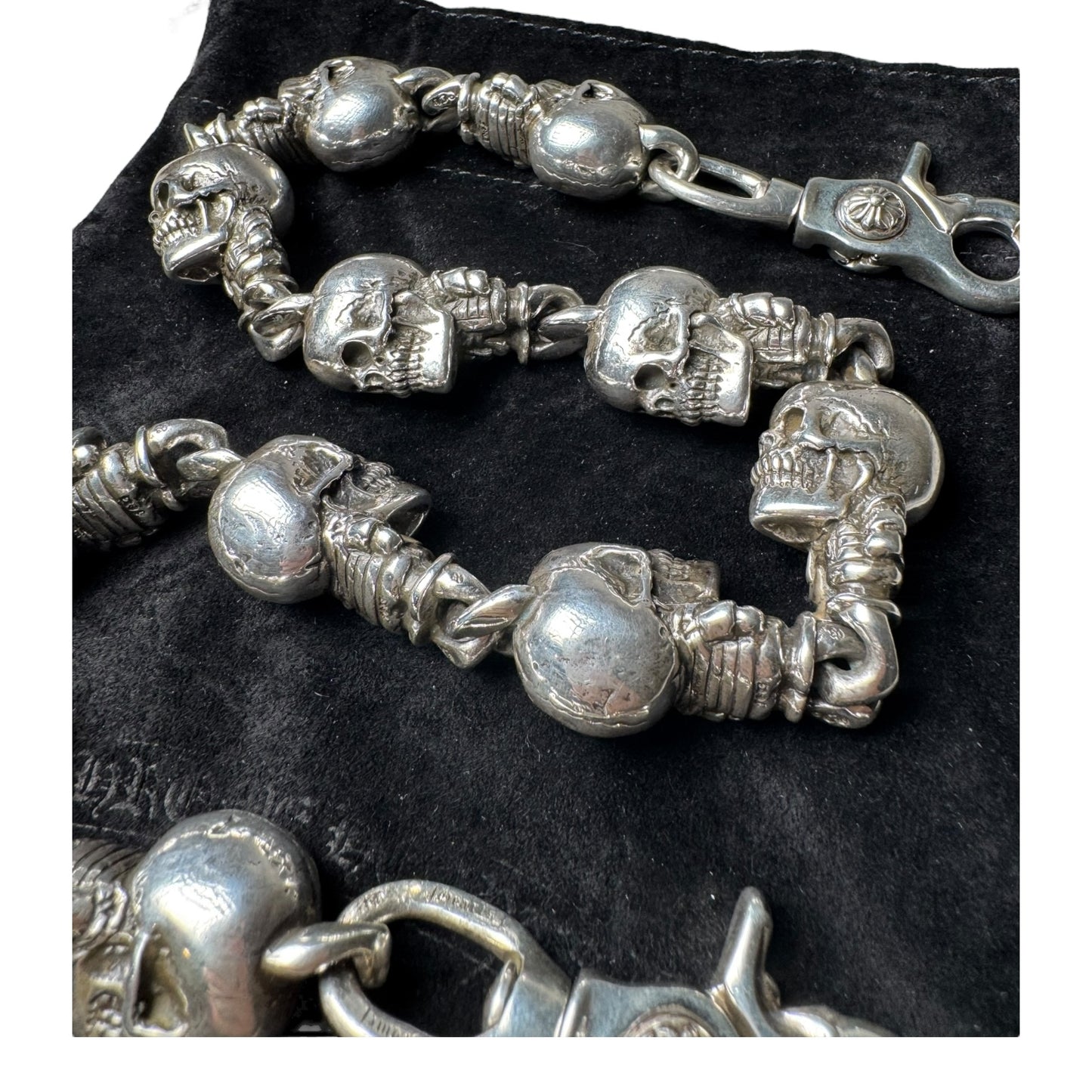 Chrome Hearts XL Foti Skull Wallet Chain