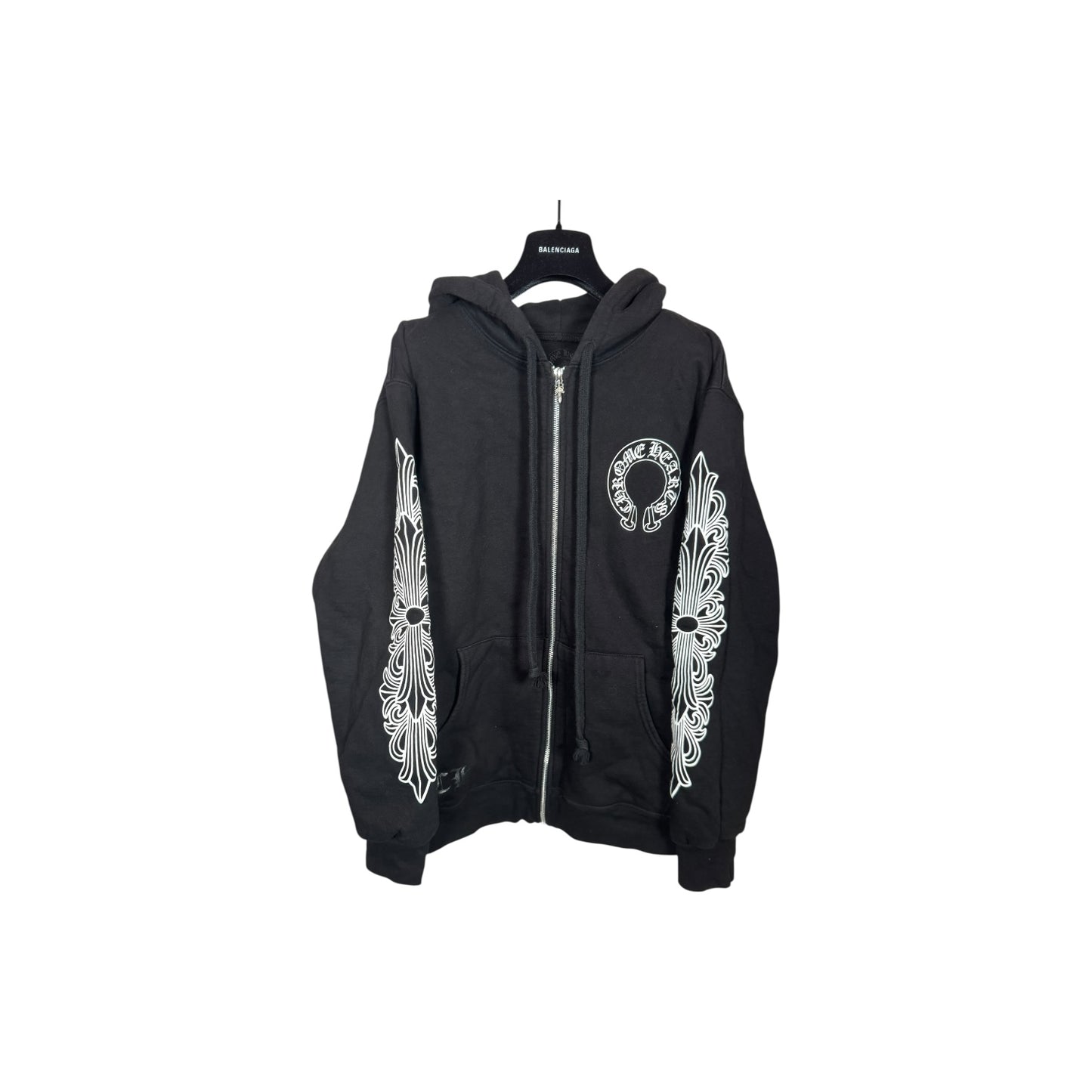 Chrome Hearts Thermal Floral Horseshoe Zip-Up
