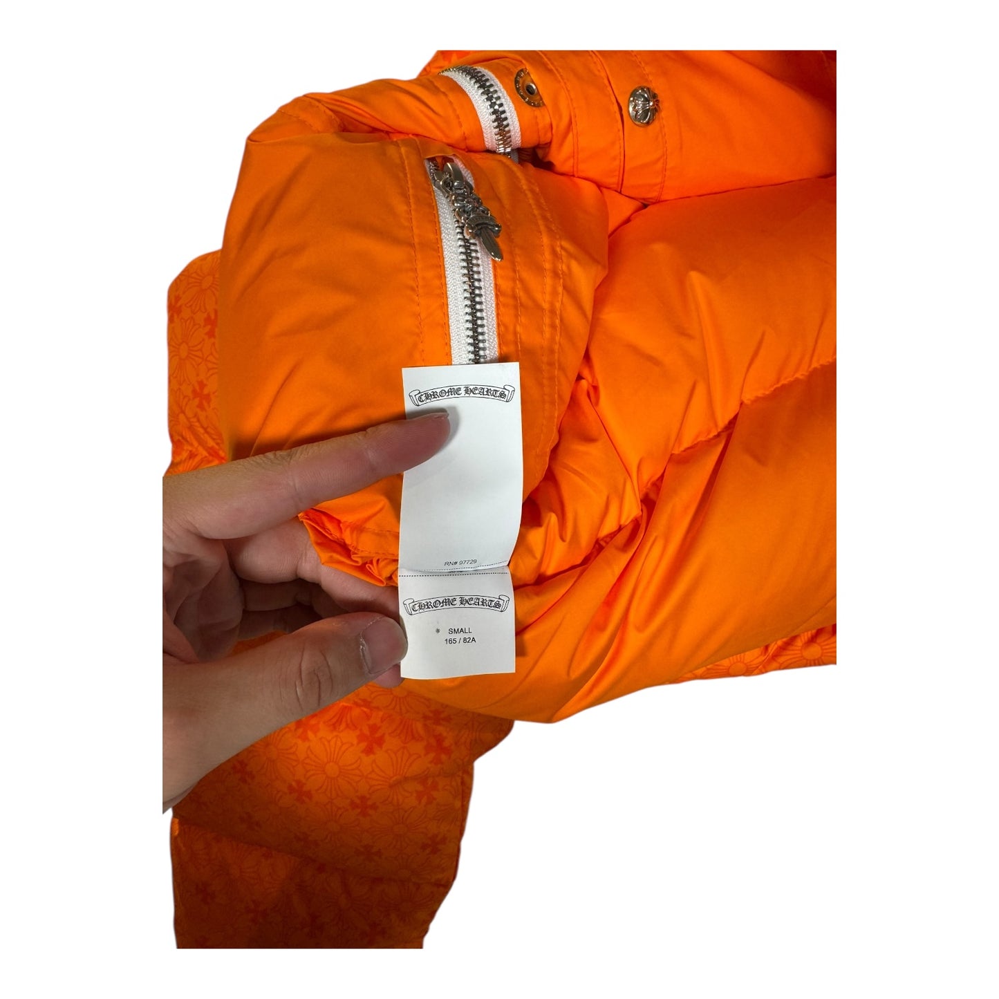Chrome Hearts Cropped Monogram Puffer Jacket