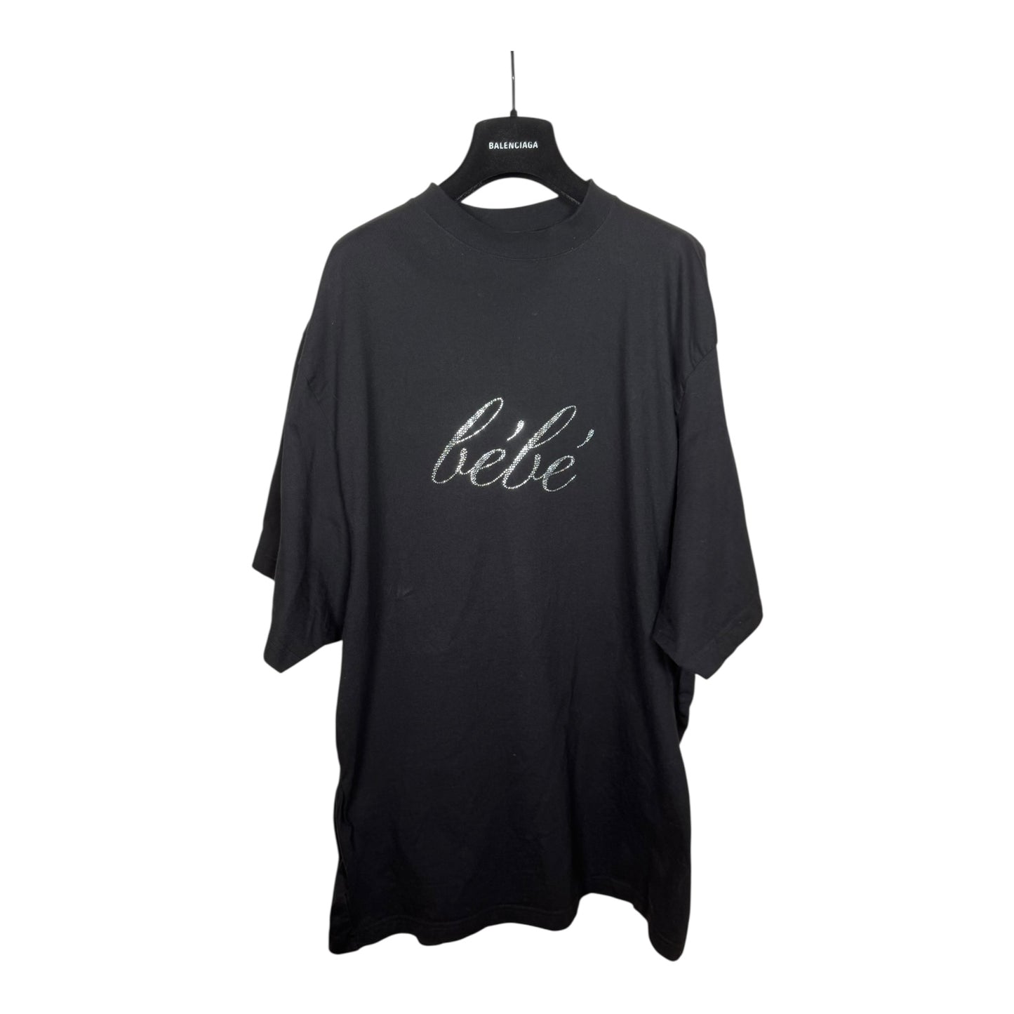 Balenciaga Rhinestone Bebe T-Shirt