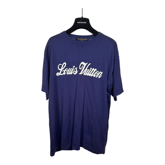 Louis Vuitton Cursive Logo Knit T-Shirt