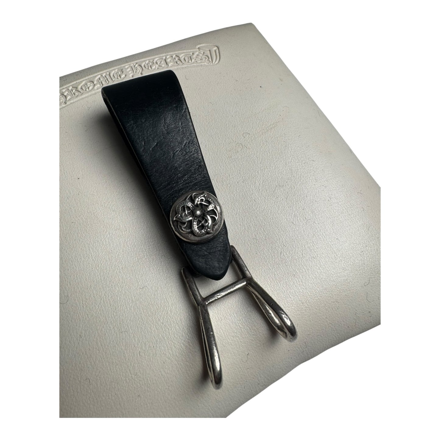 Chrome Hearts Floralball Leather Belt Loop
