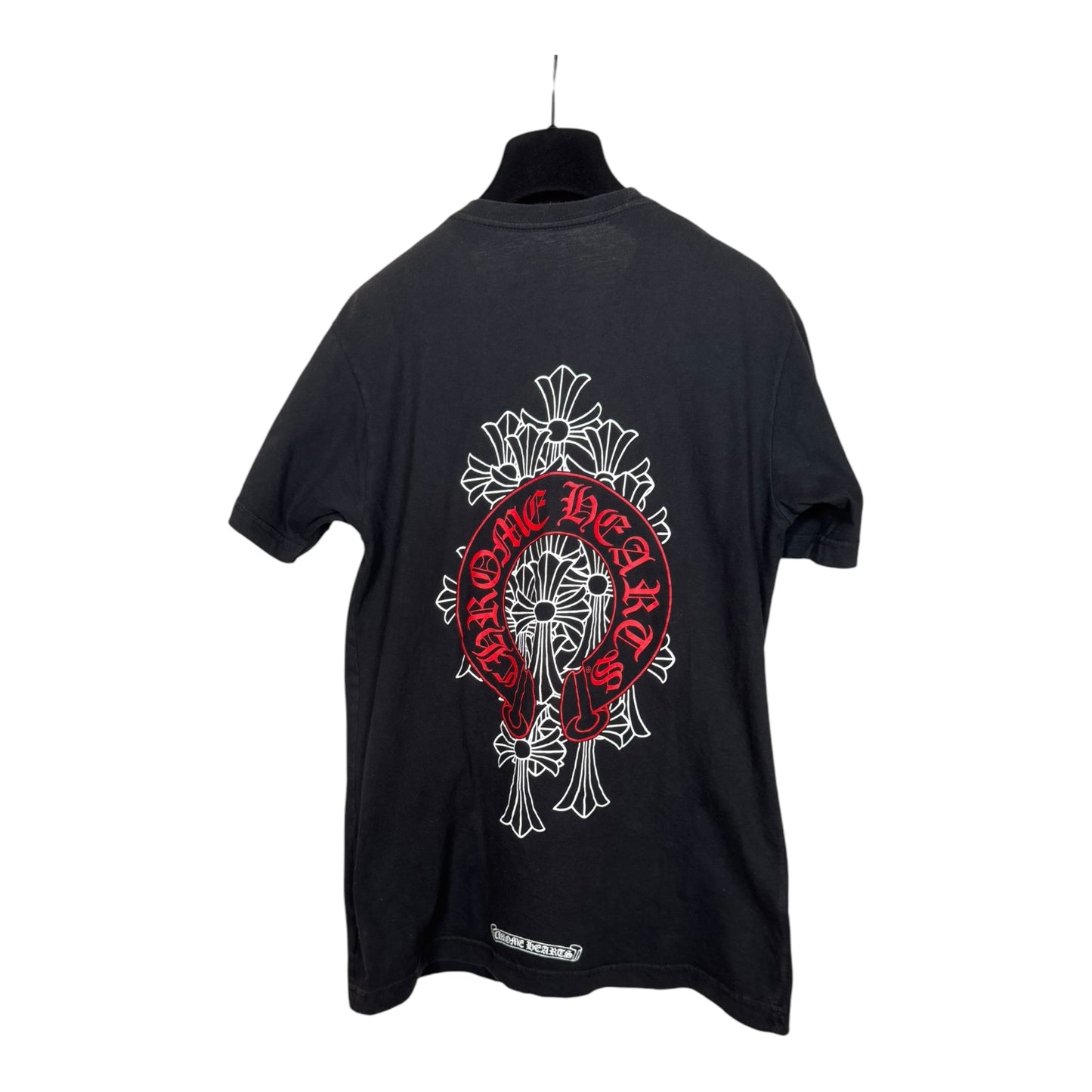 Chrome Hearts Red Horseshoe Pocket T-Shirt