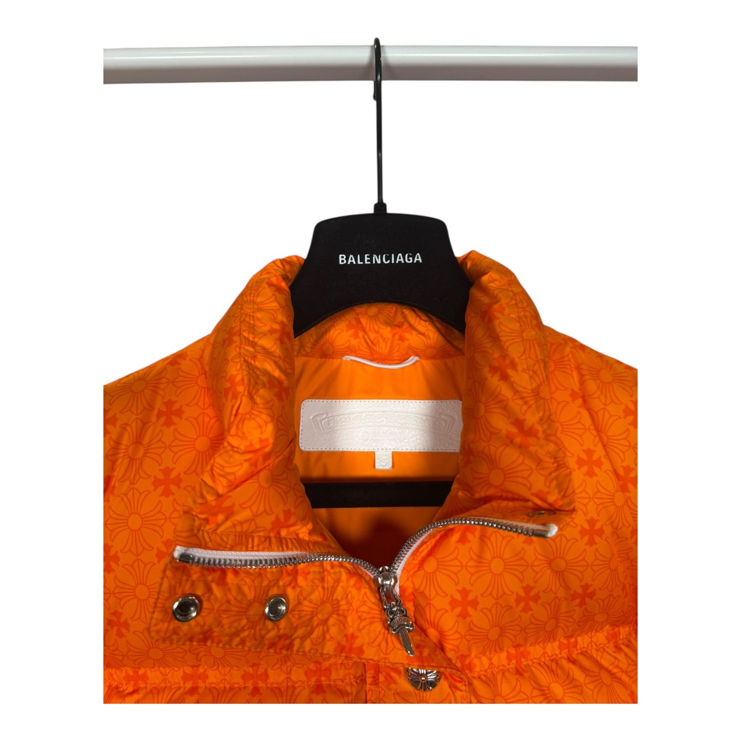 Chrome Hearts Cropped Monogram Puffer Jacket