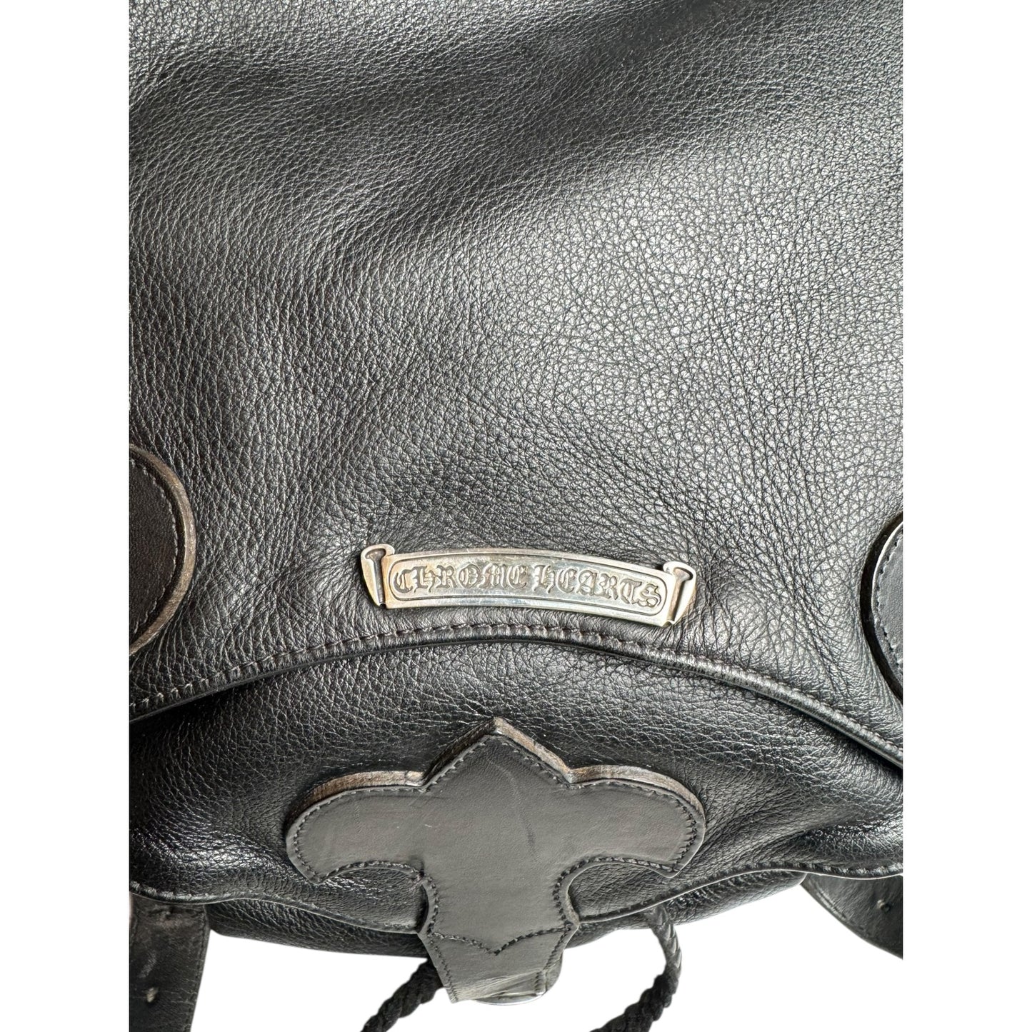 Chrome Hearts Fleur Gunslinger Leather Backpack