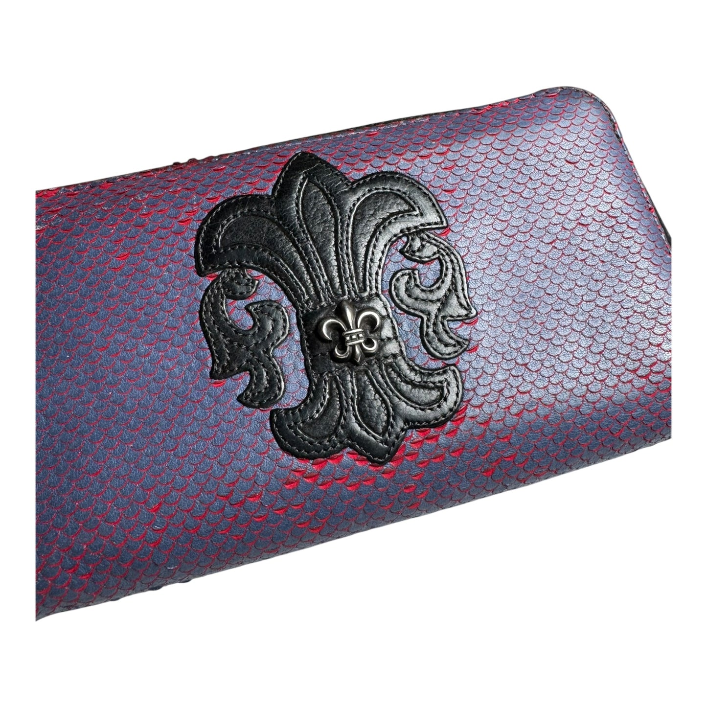 Chrome Hearts Rec F Fleur Zip Wallet