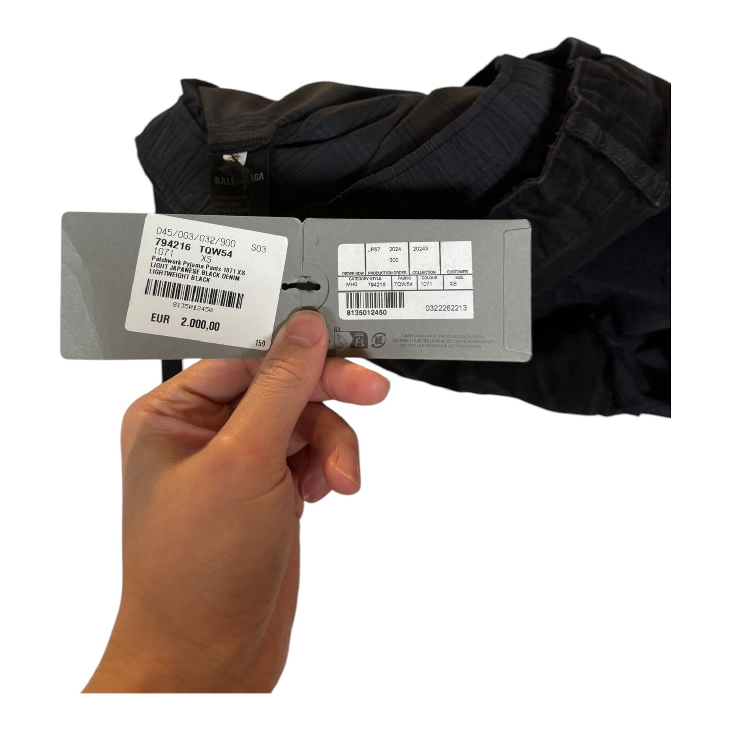 Balenciaga Double Waisted Pyjama Pants