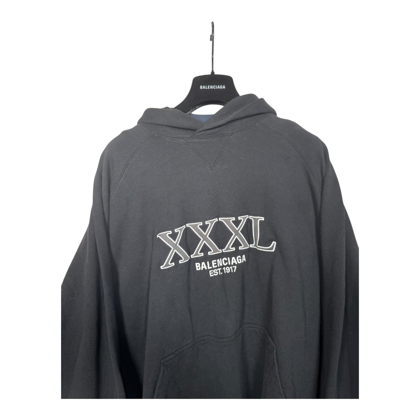 Balenciaga Layered XXXL Embroidered Hoodie