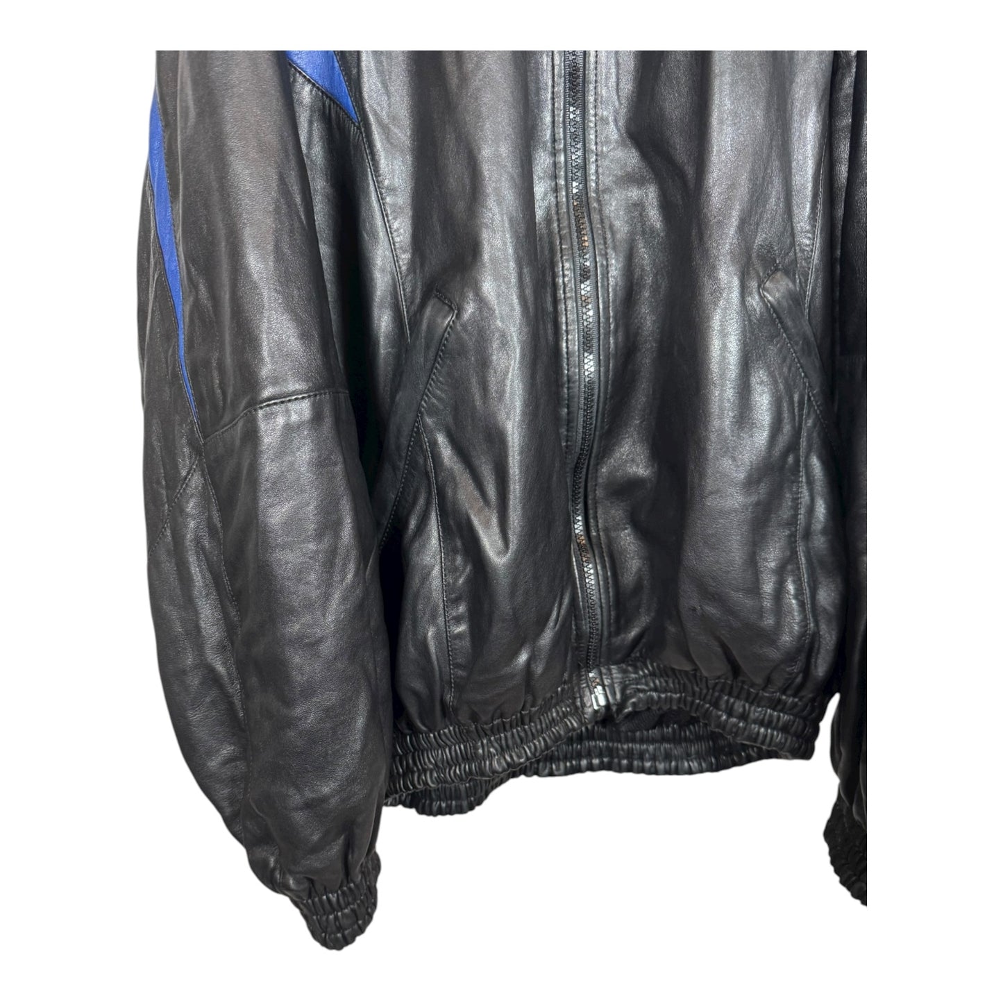 Balenciaga Leather 3B Tracksuit Jacket