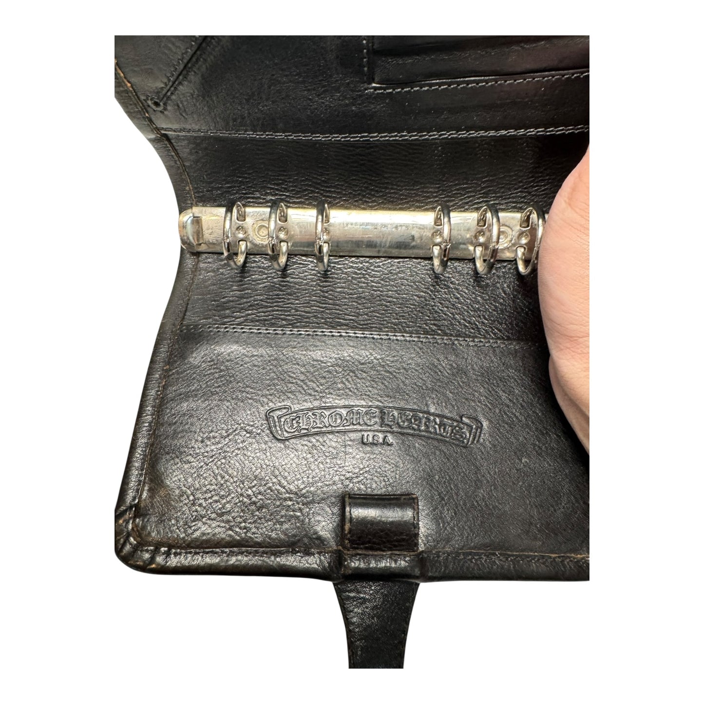 Chrome Hearts Leather Agenda Planner Holder