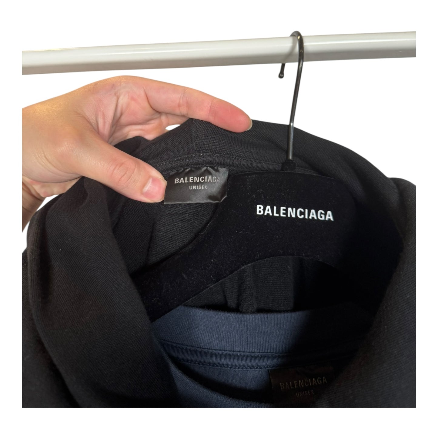 Balenciaga Layered XXXL Embroidered Hoodie