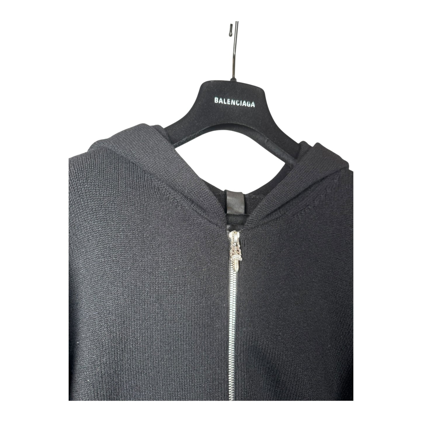 Chrome Hearts Cashmere Triple Cross Zip-Up Hoodie