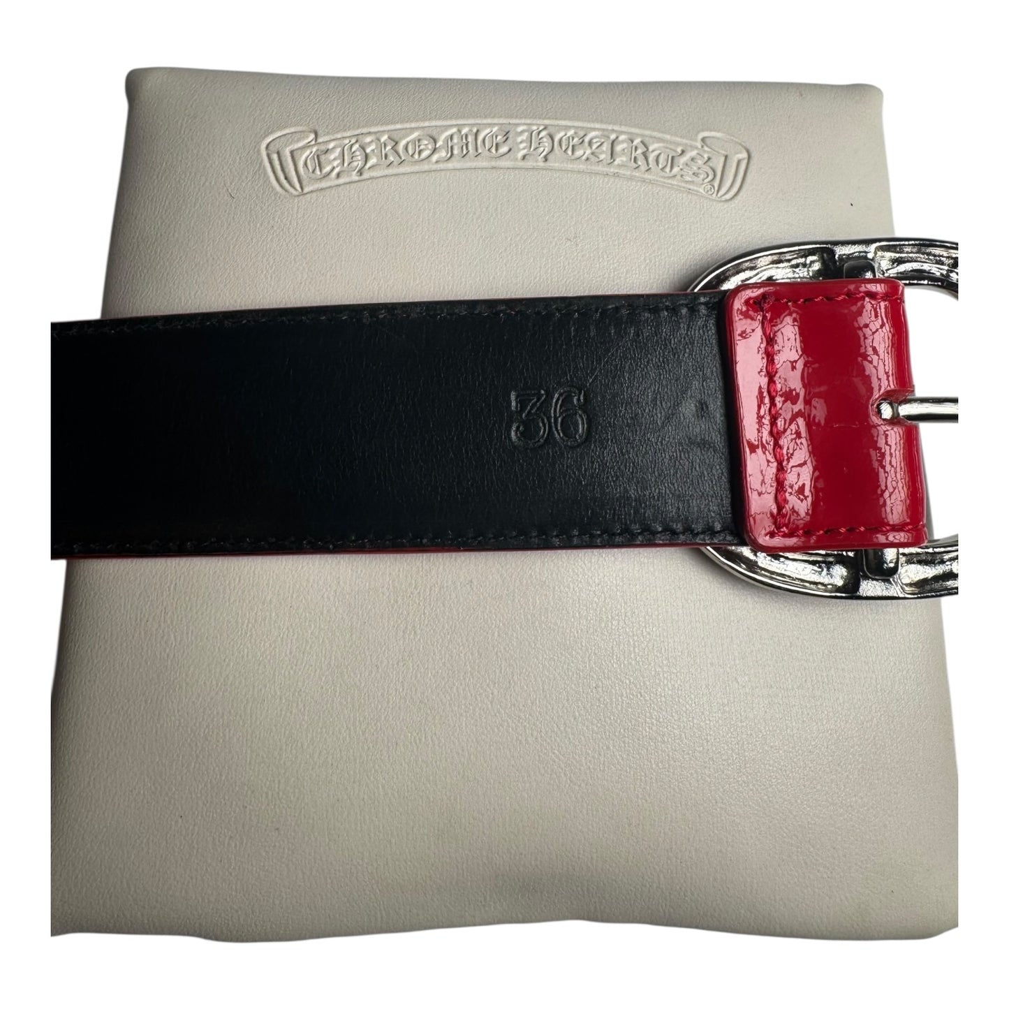 Chrome Hearts Patent Leather Gunslinger Belt