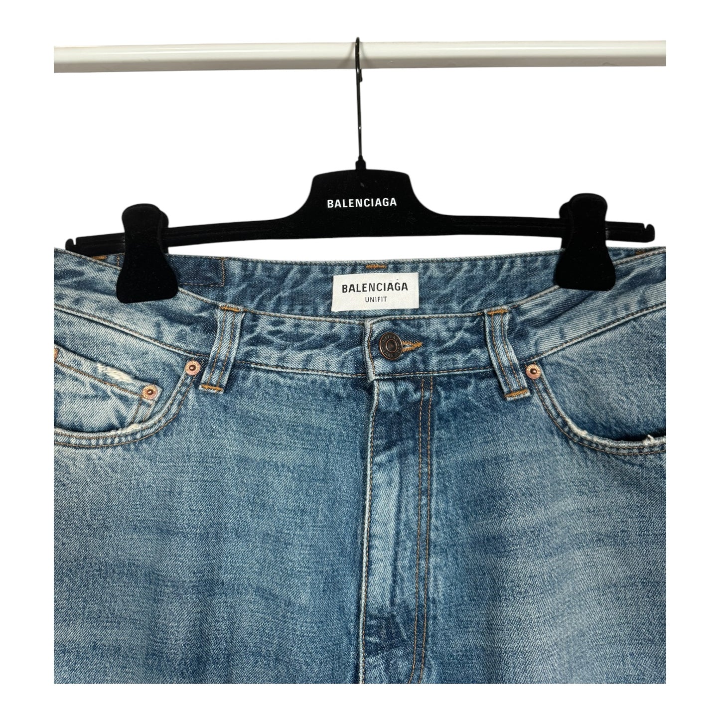 Balenciaga Lost Tape Distressed Baggy Denim
