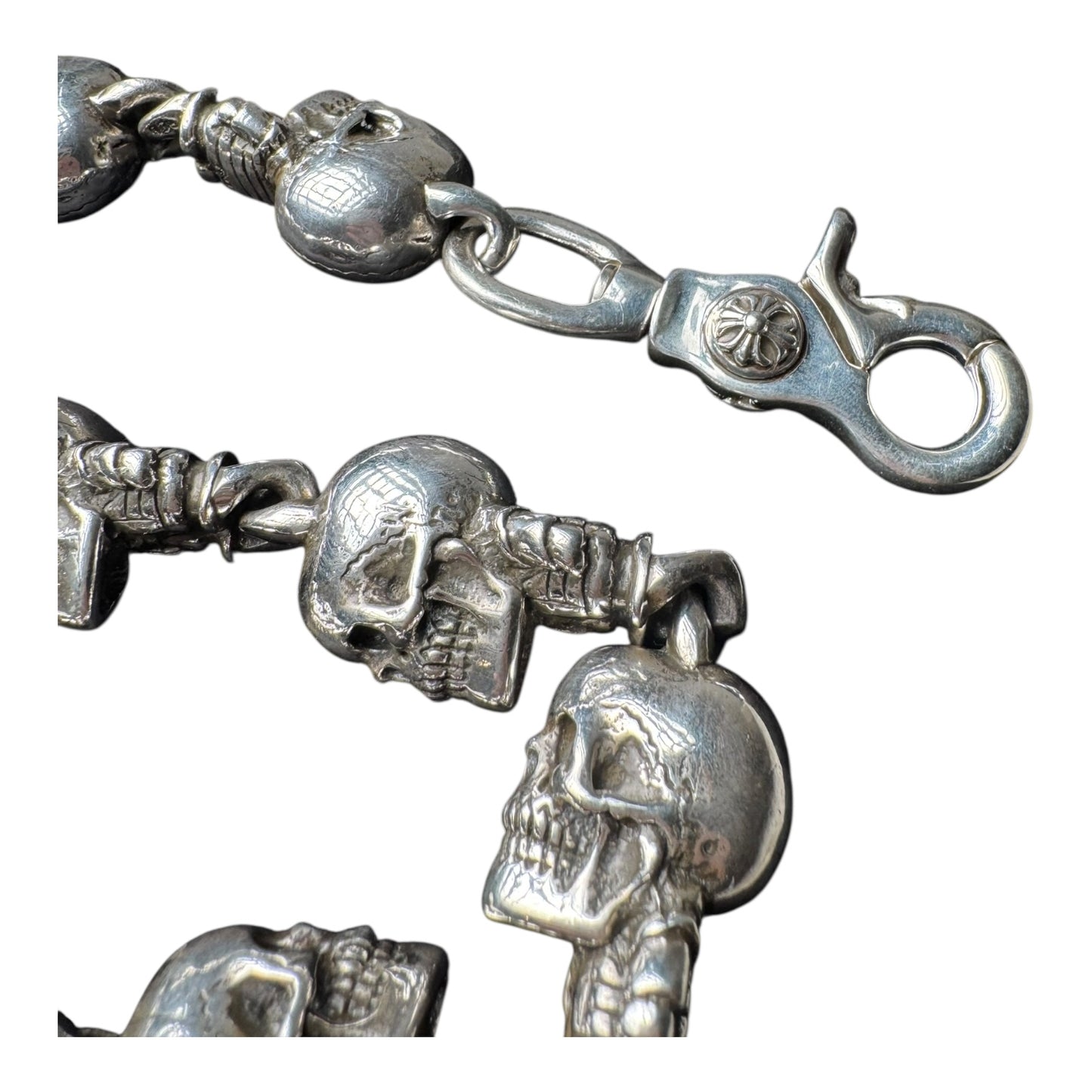 Chrome Hearts XL Foti Skull Wallet Chain