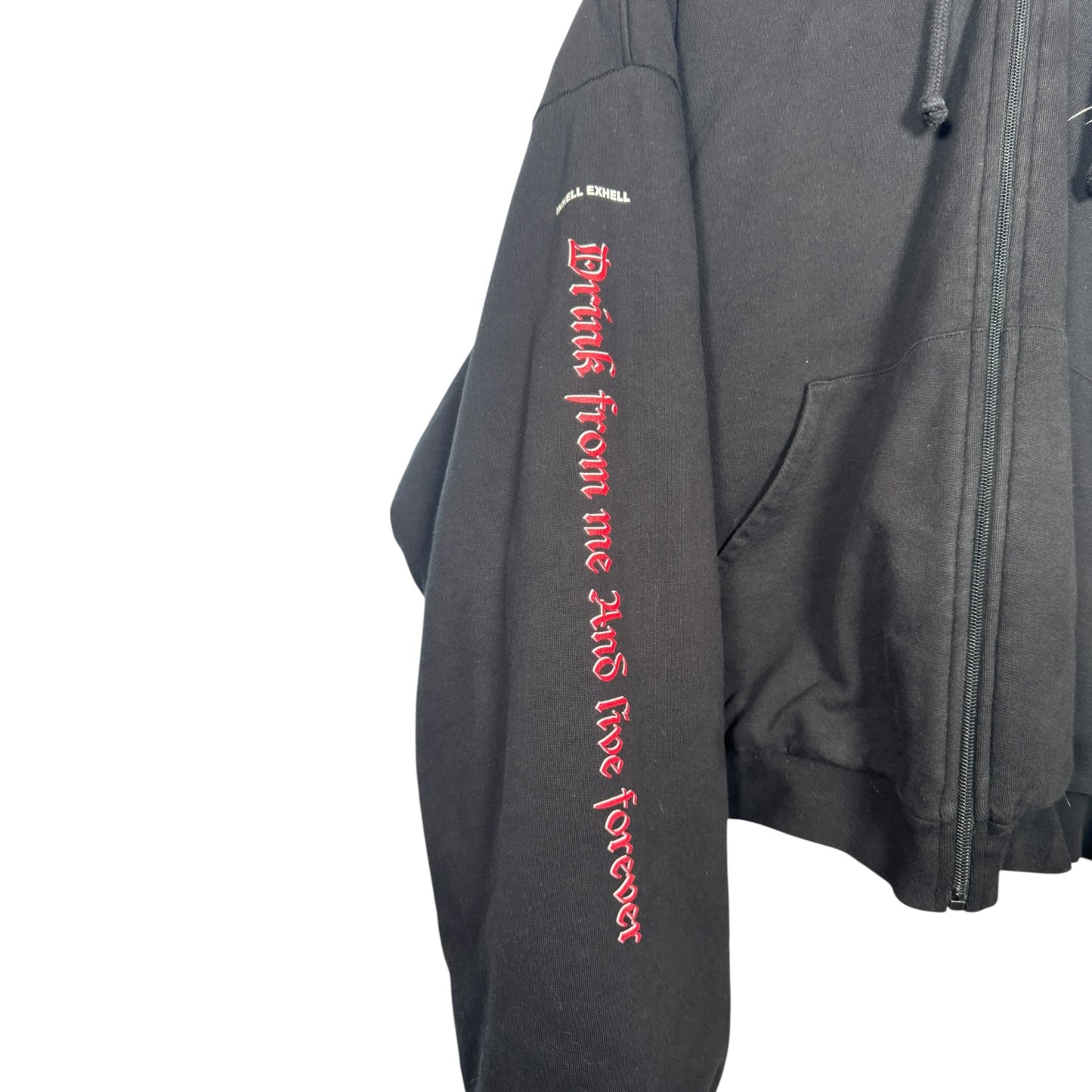 Vetements TFD Heavy Zip-Up Hoodie