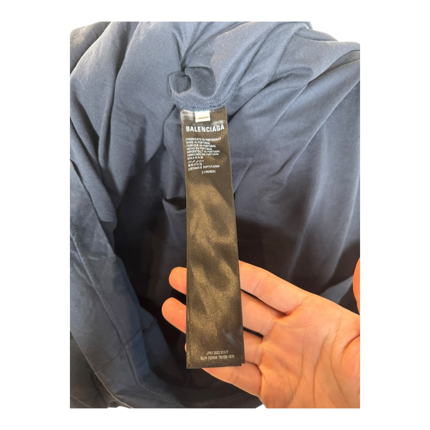 Balenciaga Layered XXXL Embroidered Hoodie