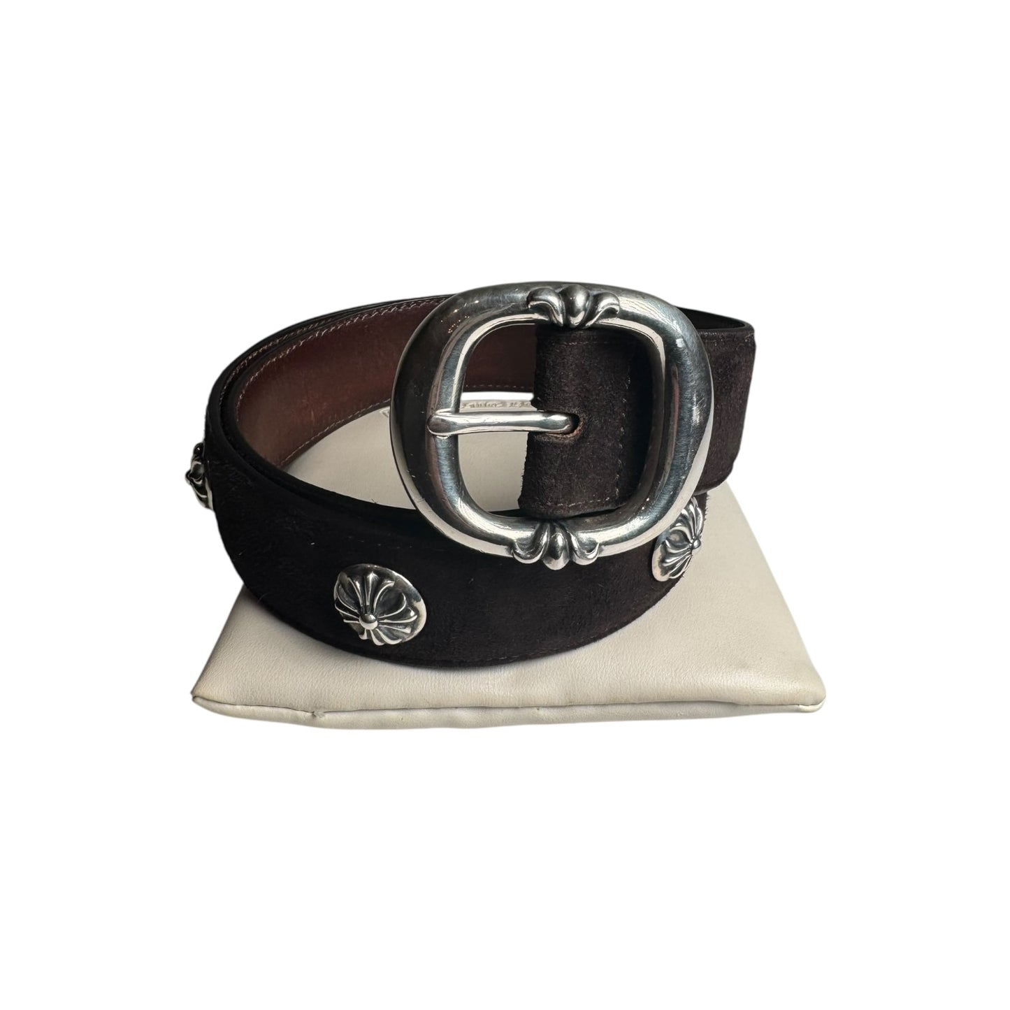 Chrome Hearts Velvet Studded Gunslinger Belt