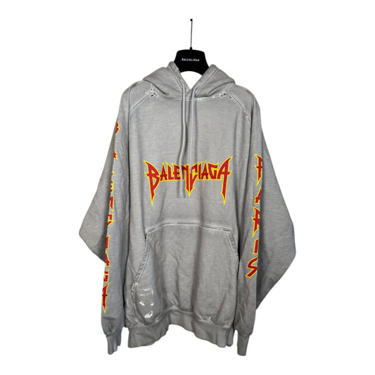 Balenciaga Distressed Metal Hoodie