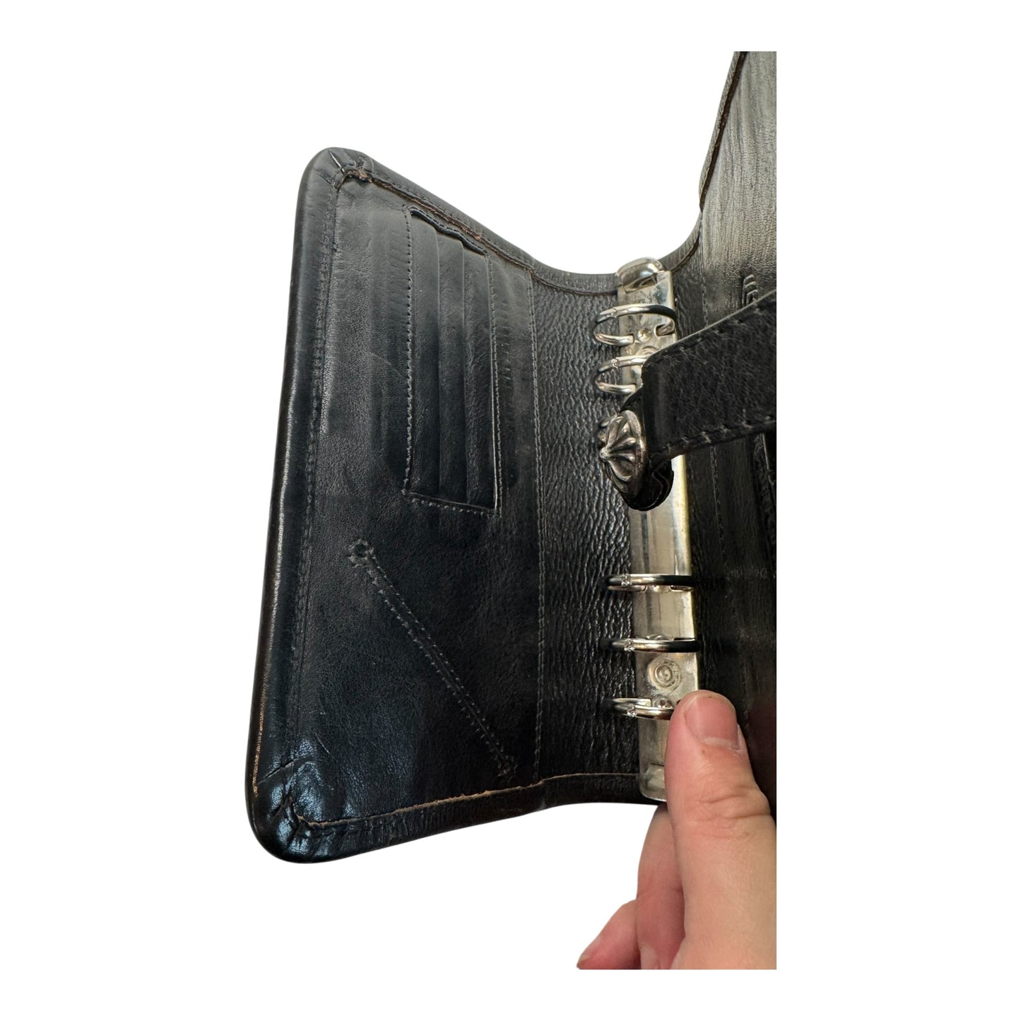 Chrome Hearts Leather Agenda Planner Holder