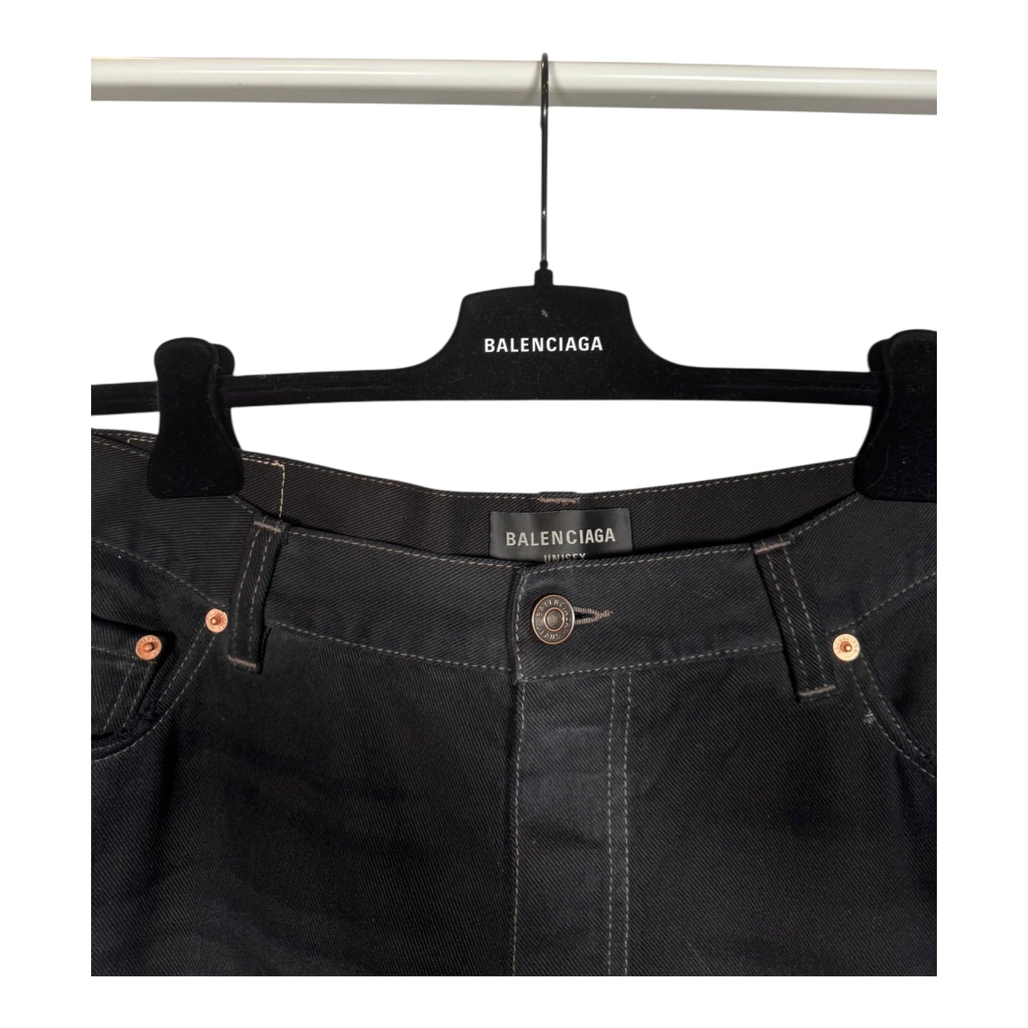 Balenciaga Distressed Baggy Denim