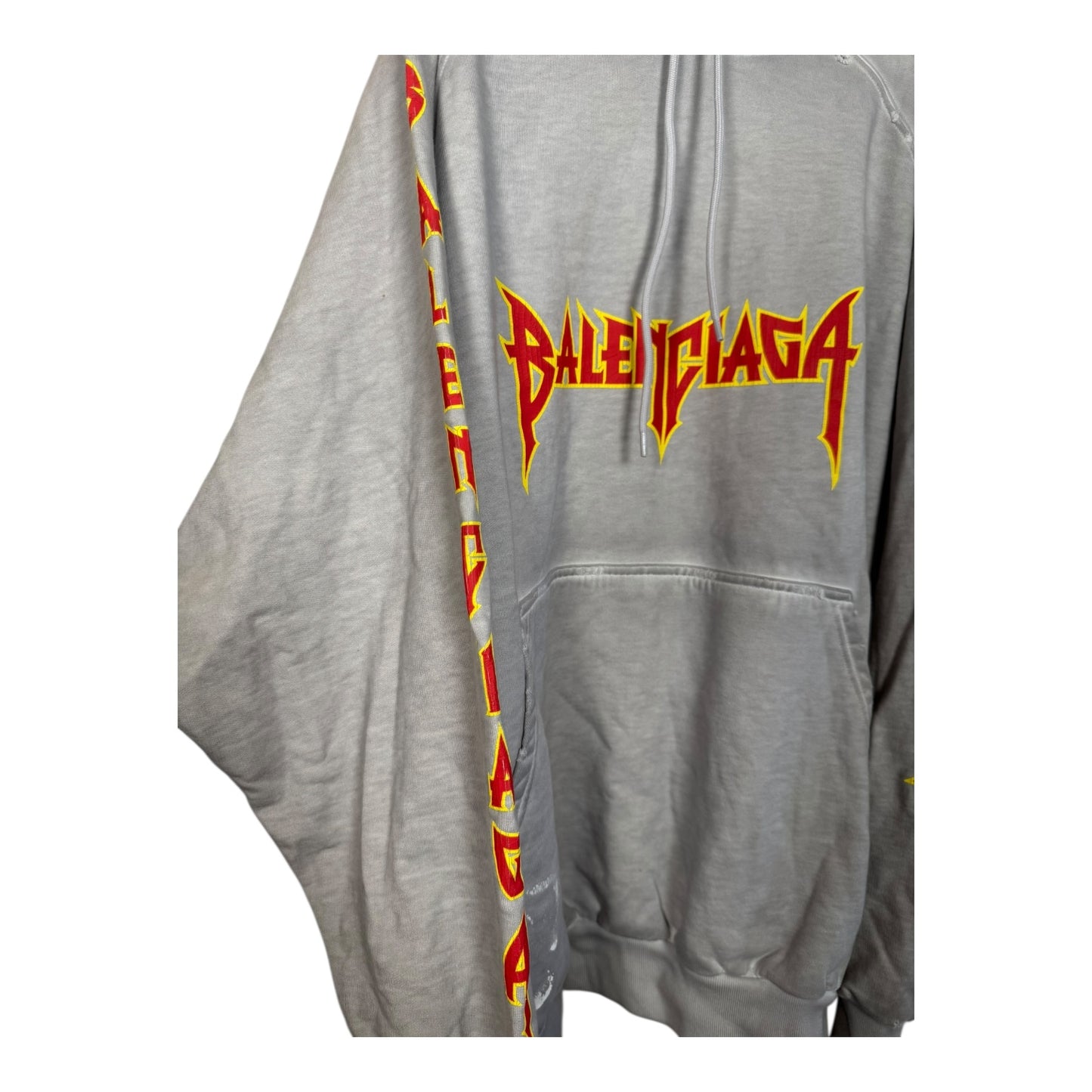 Balenciaga Distressed Metal Hoodie
